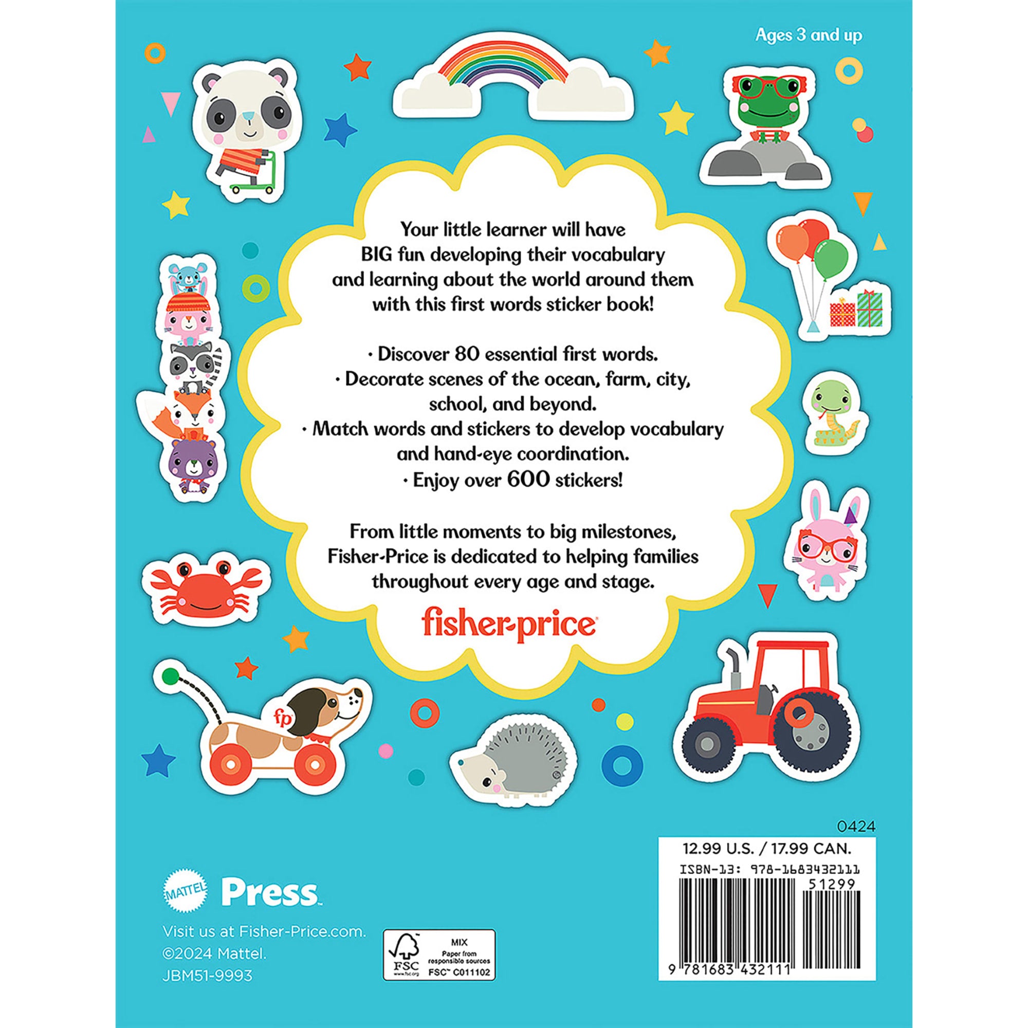 Fisher-Price My First Sticker Book (Ages 3-6) | Mattel