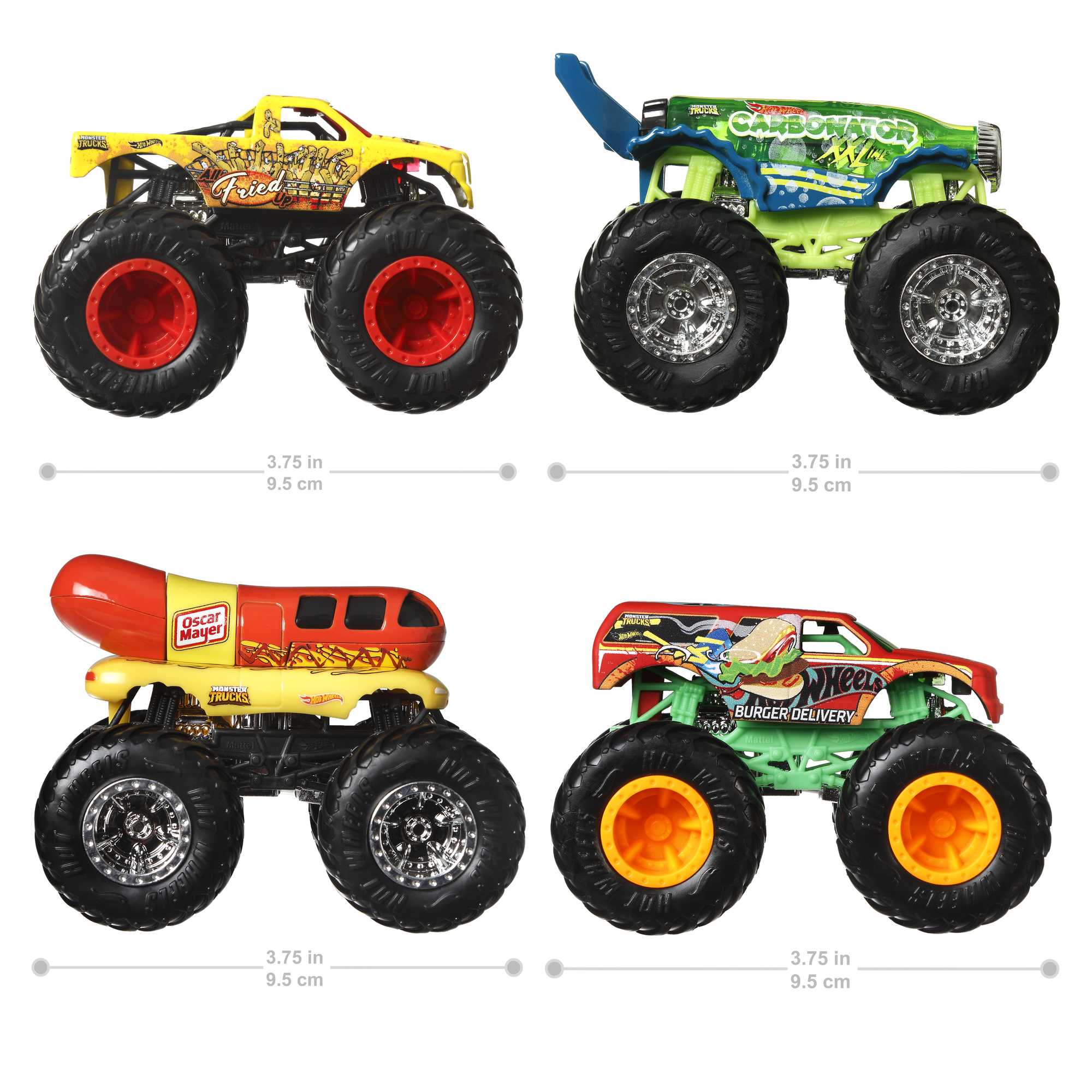 Hot Wheels Monster Trucks 4-Pack | Mattel