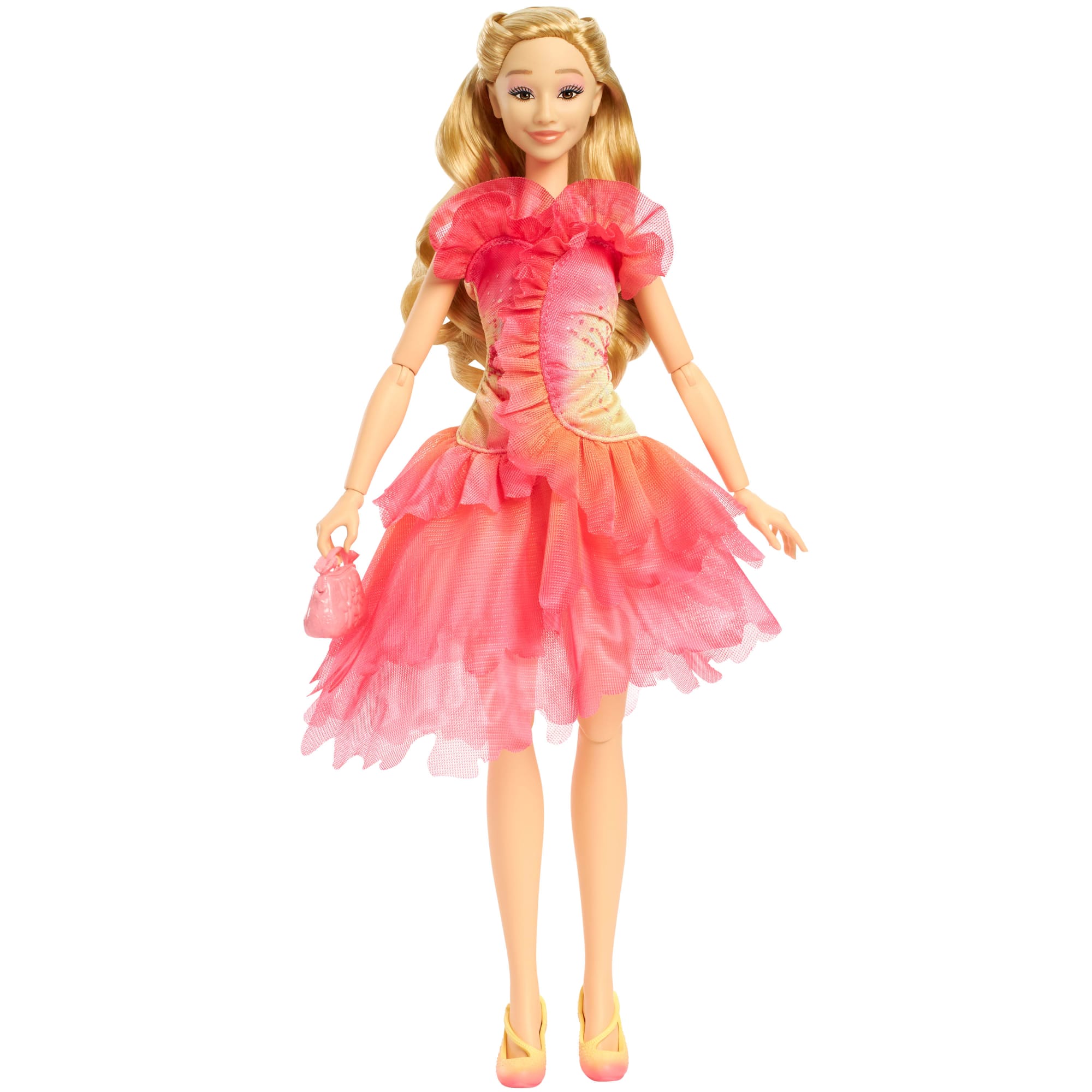 Mattel – Poupée Glinda Deluxe Wicked – Robe En Organza, Baguette, Diadème – 11 Articulations – Dès 4 Ans