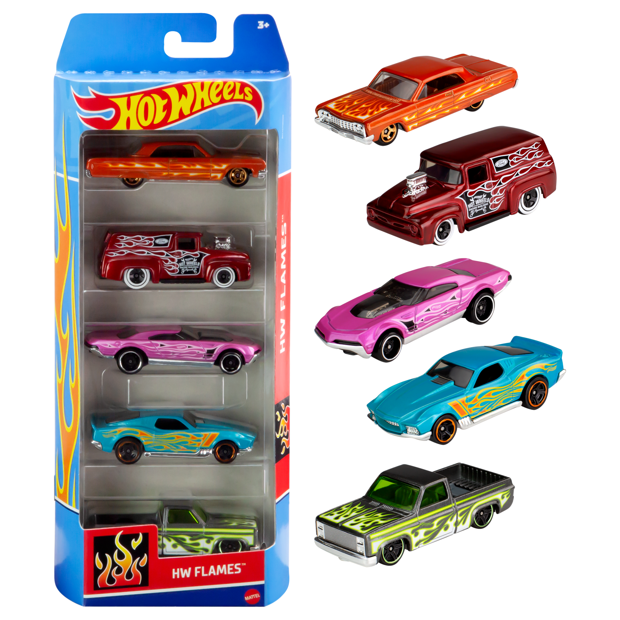 HOT WHEELS 5-Car Pack Assortment Mattel - Main Image
