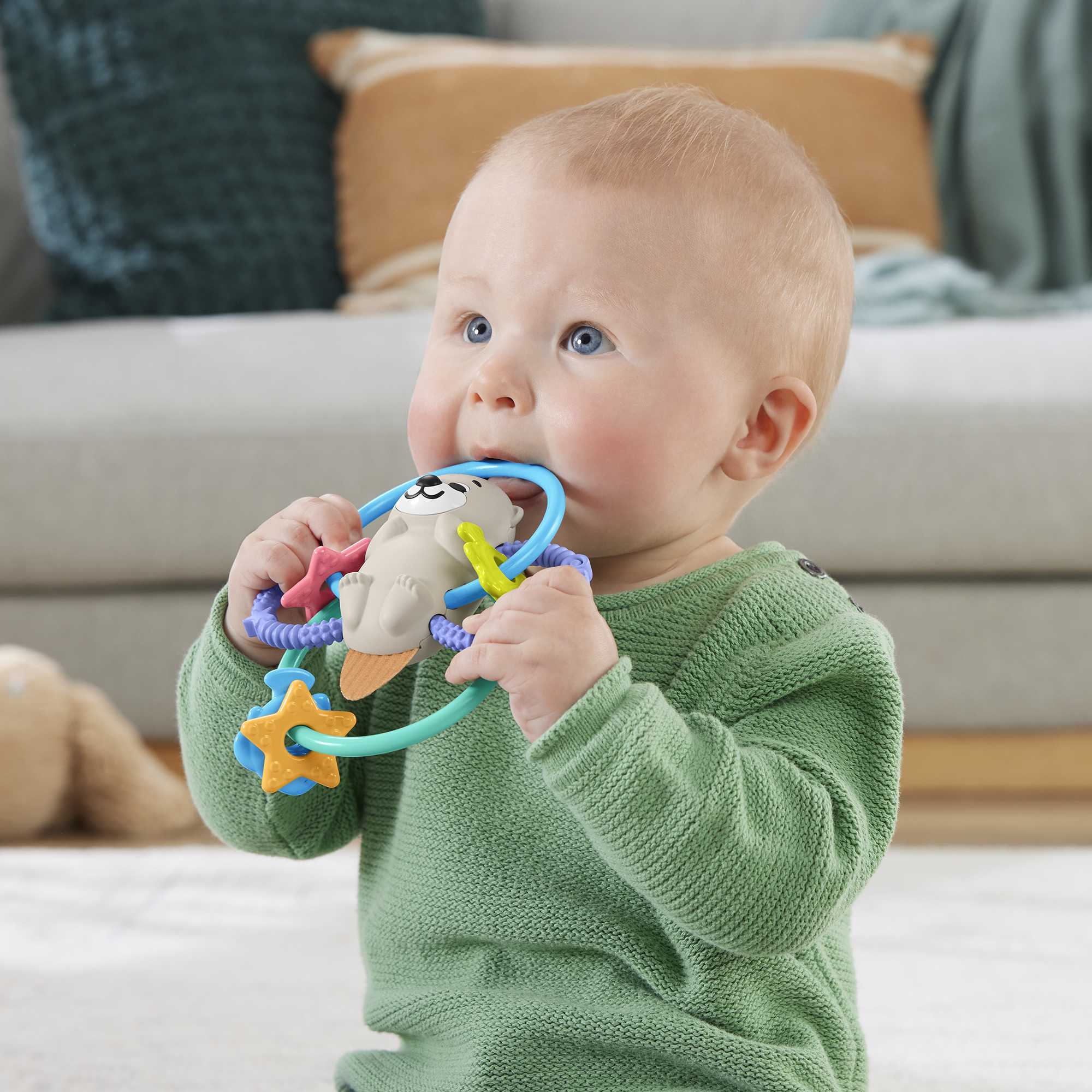 Hochet et jouet de dentition sans BPA pour nouveau-nés de Fisher Hochet et jouet de dentition sans BPA pour nouveau-nés de Fisher