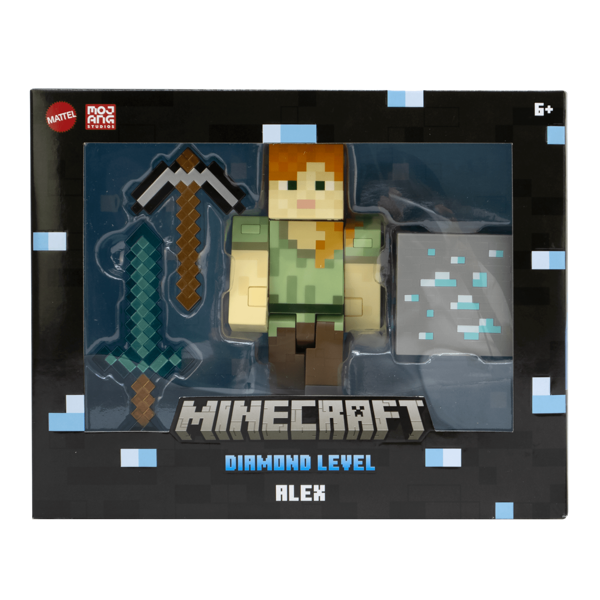 Minecraft Diamond Figura de Brinquedo Alex Exclusivo Colecionável