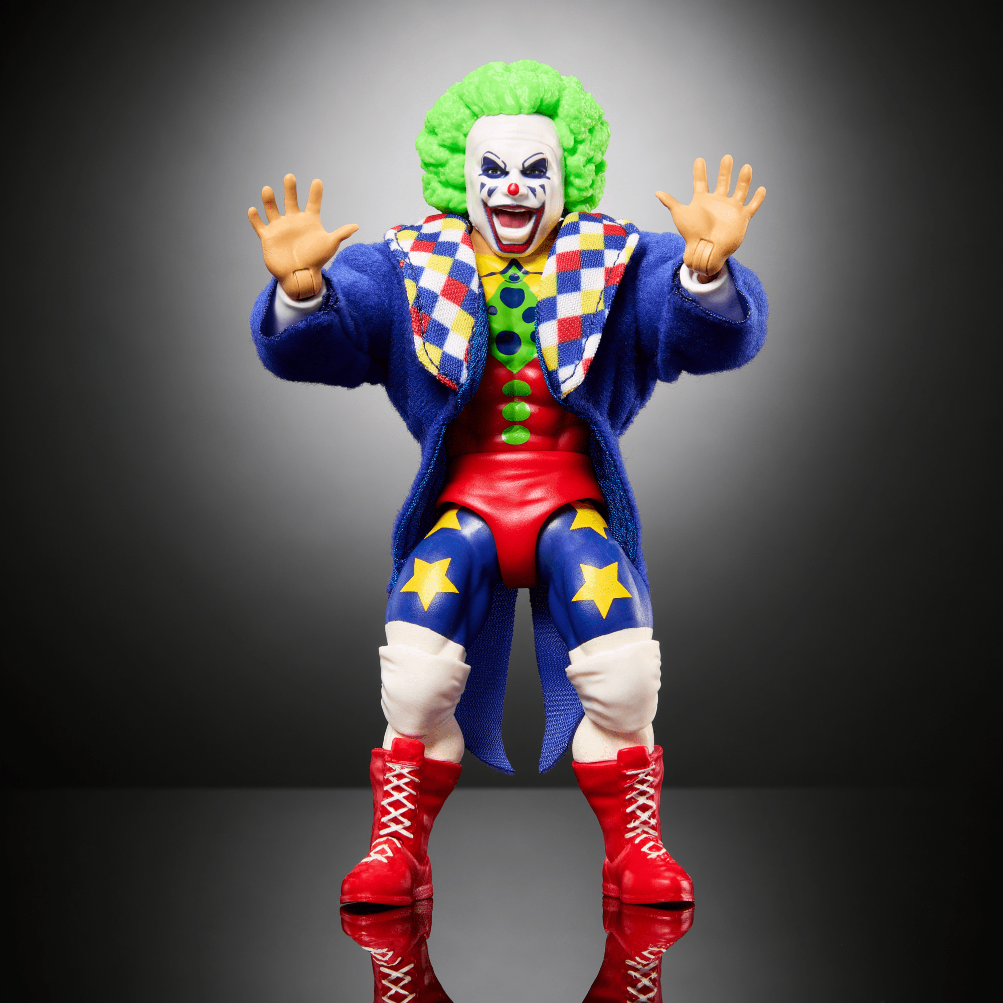 Figurine Articulée Murder Clown Luchador 7 Pouces - Jouet Mexicain Fait Main Collection