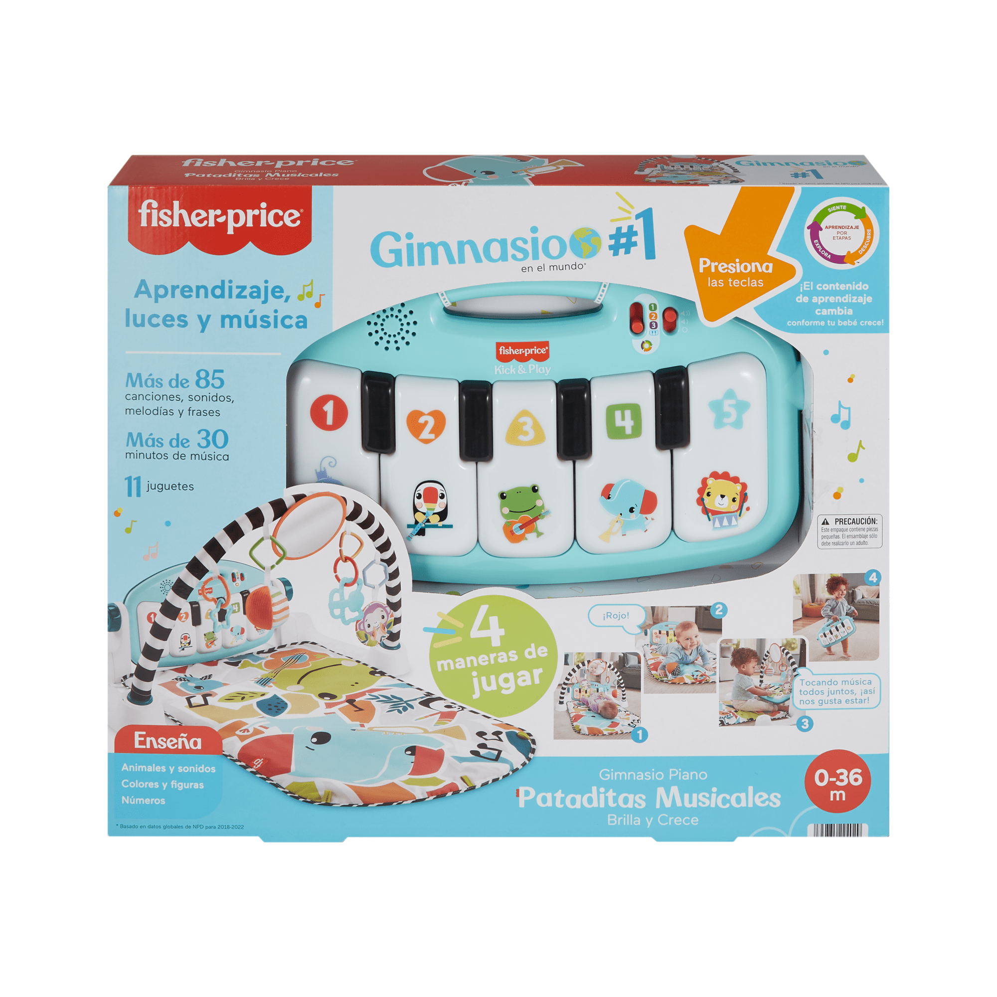 Fisher-Price Baby Gimnasio para Bebés Piano Pataditas Musicales