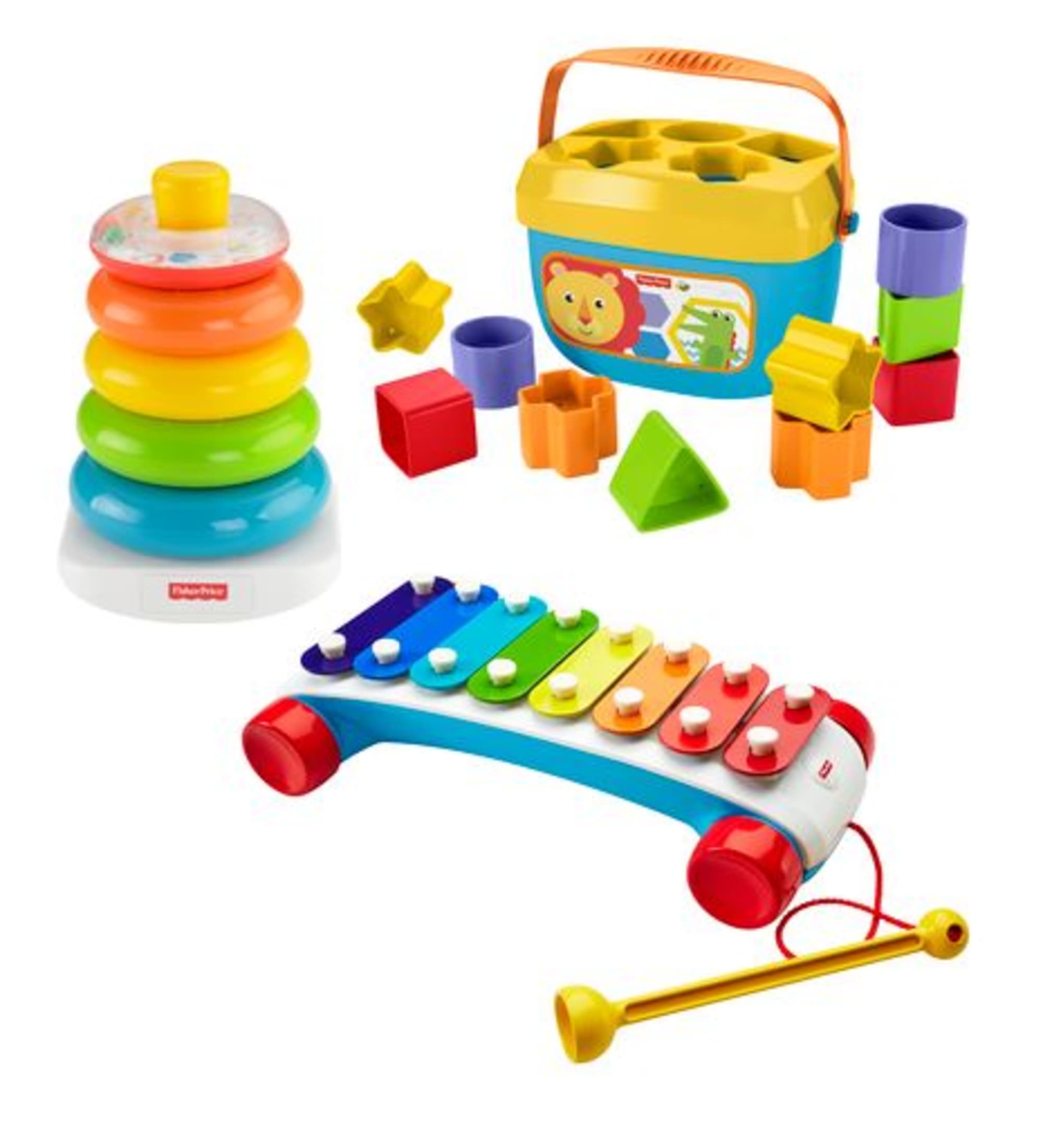 Coffret Fisher-Price – 3 Jouets à Tirer : Xylophone, Téléphone Et Snoopy Pour Bébé Dès 12 Mois