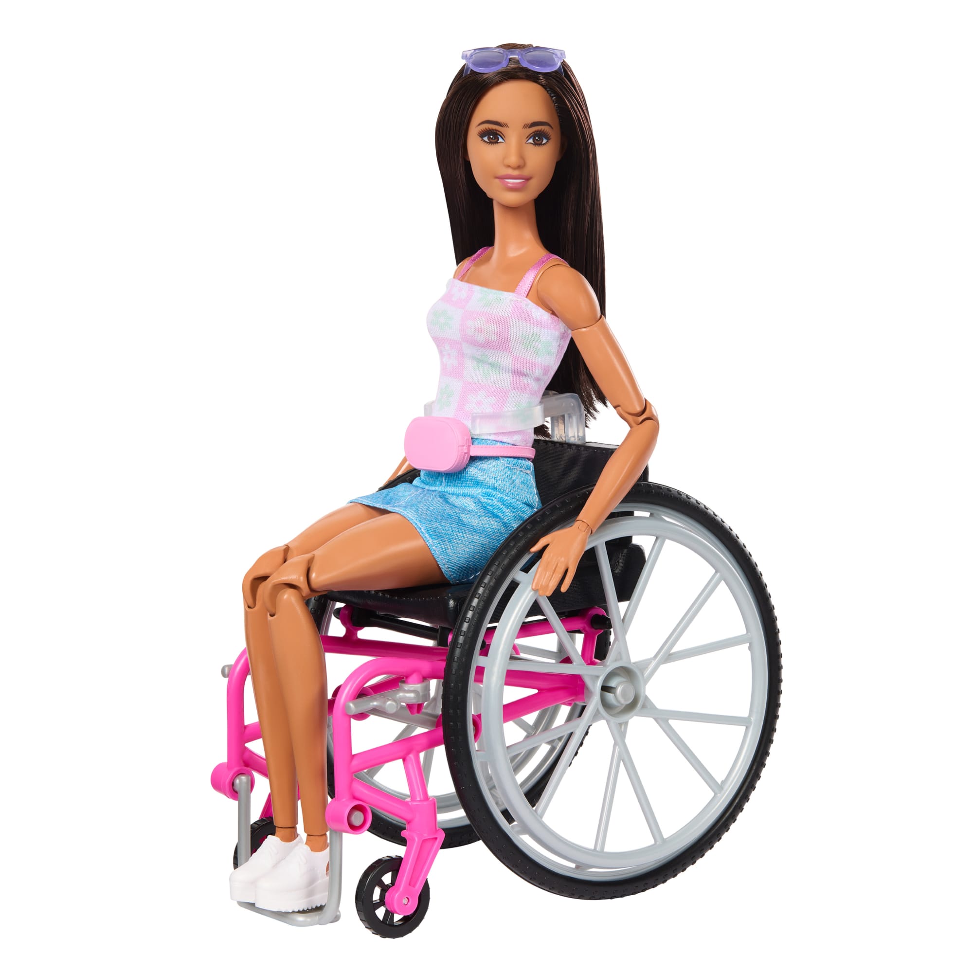 Barbie Doll Service Dog Playset With Wheelchair Ramp Accessories 