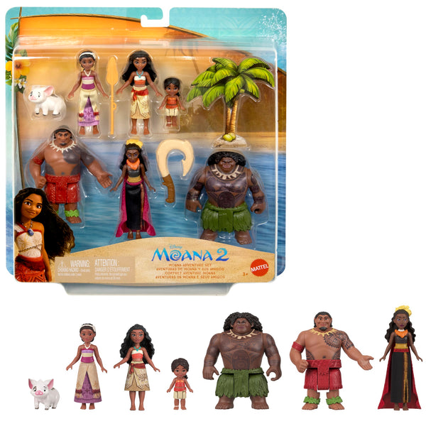 Disney Moana Deluxe 10-Piece Character Figurine Toy Playset