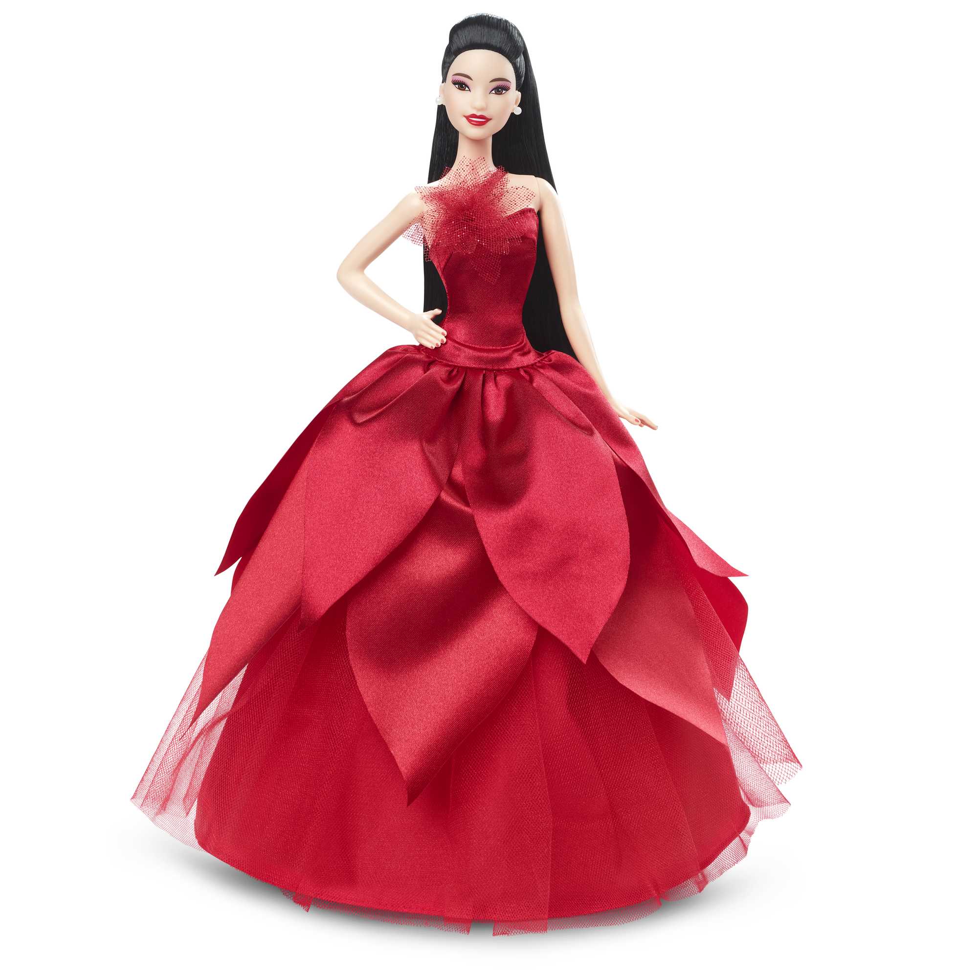 Barbie Signature 2022 Holiday Barbie Doll (Black Hair), 6 Years And Up