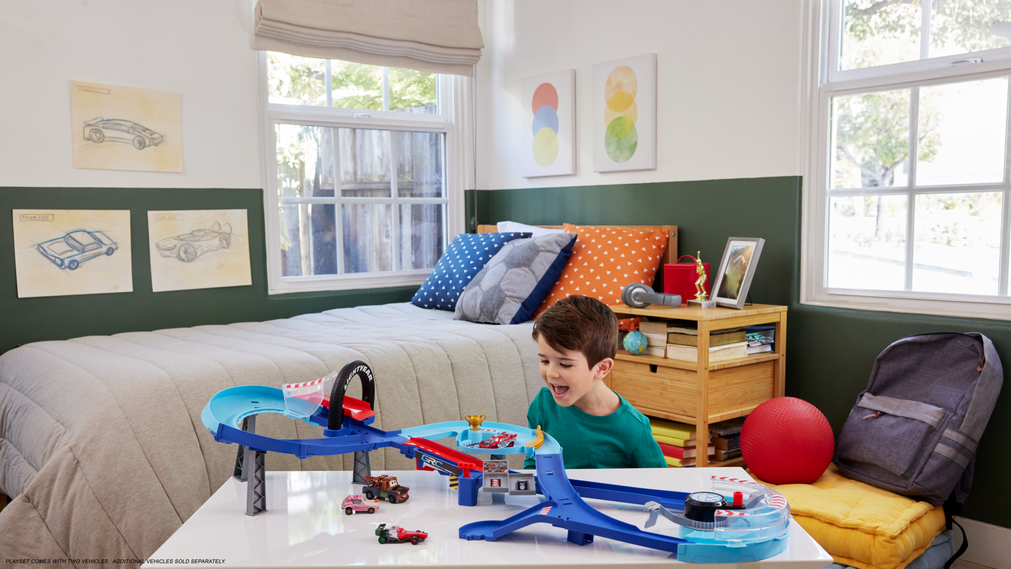 Disney Pixar Raceway Track Set 激レア Mattel Disney Pixar Cars Track Set, Piston Cup Action