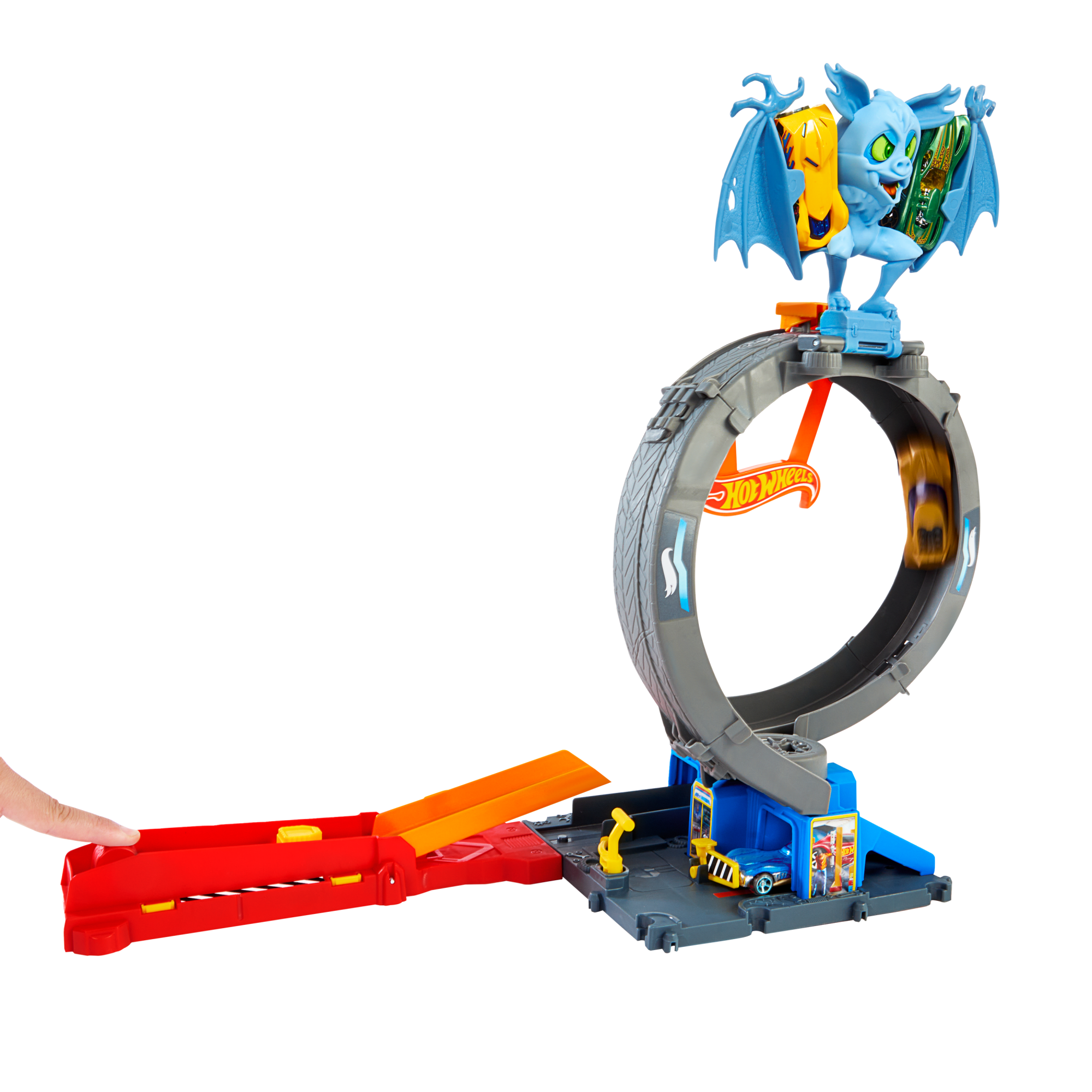 Hot Wheels City Pista de Juguete Ataque de Murcielago