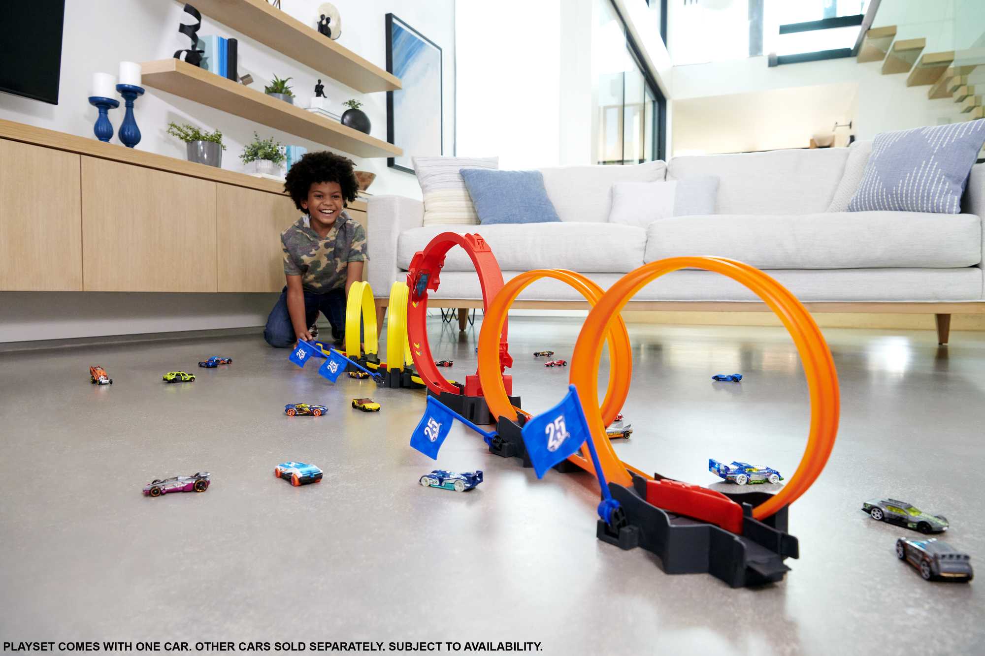 Supa Loop Hot Wheels Action Pista de Juguete Competencia Súper Loop