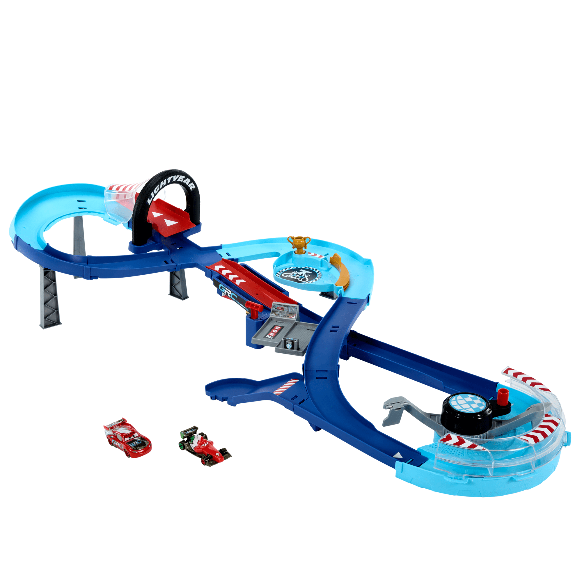 Disney Pixar Raceway Track Set 激レア Disney and Pixar Cars Global Racers Cup GRC Jumping Raceway