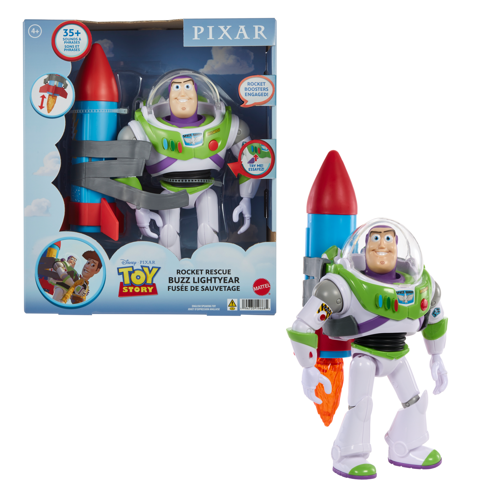 Disney and Pixar Toy Story Rocket Rescue Buzz Lightyear | Mattel