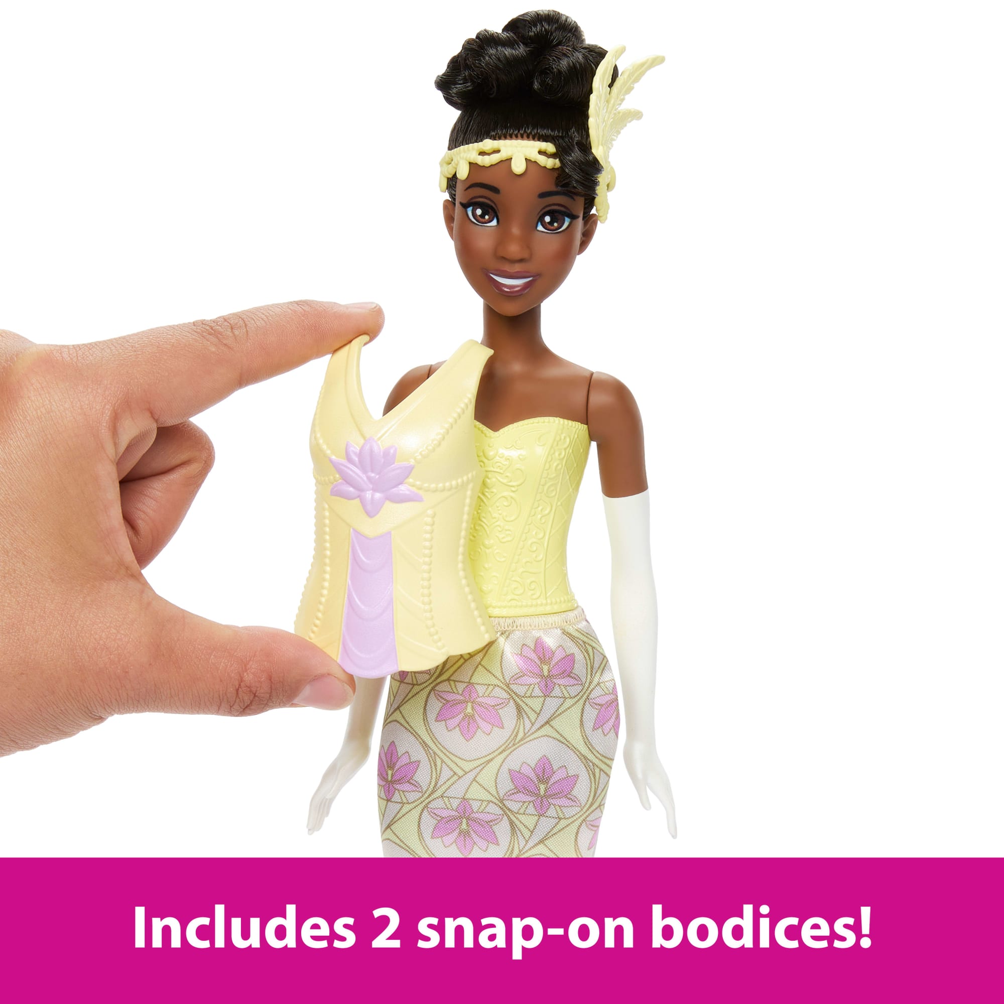 Disney Princess Tiana 2-in-1 Stories Fashion Doll | Mattel