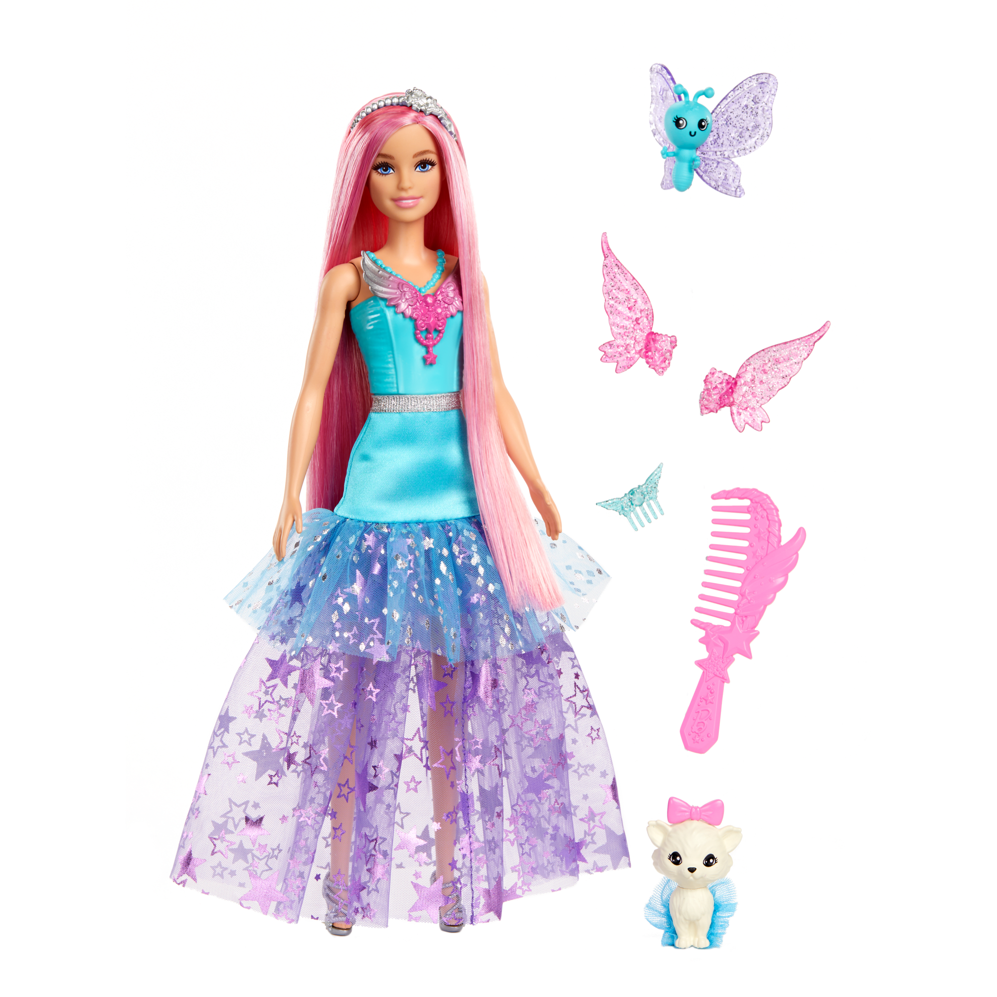 Barbie Doll with 2 Fantasy Pets, Barbie “Malibu” from Barbie a