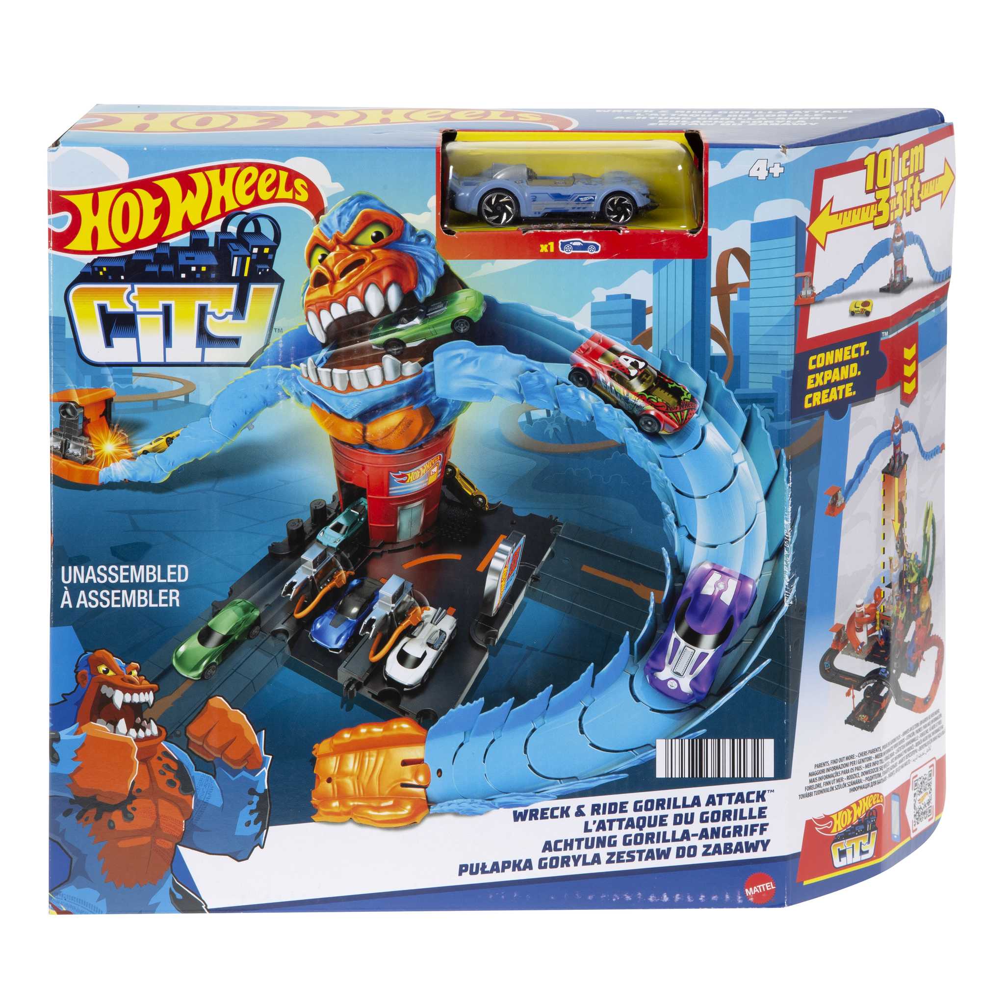 Hot Wheels City Wreck Ride Gorilla Attack Mattel