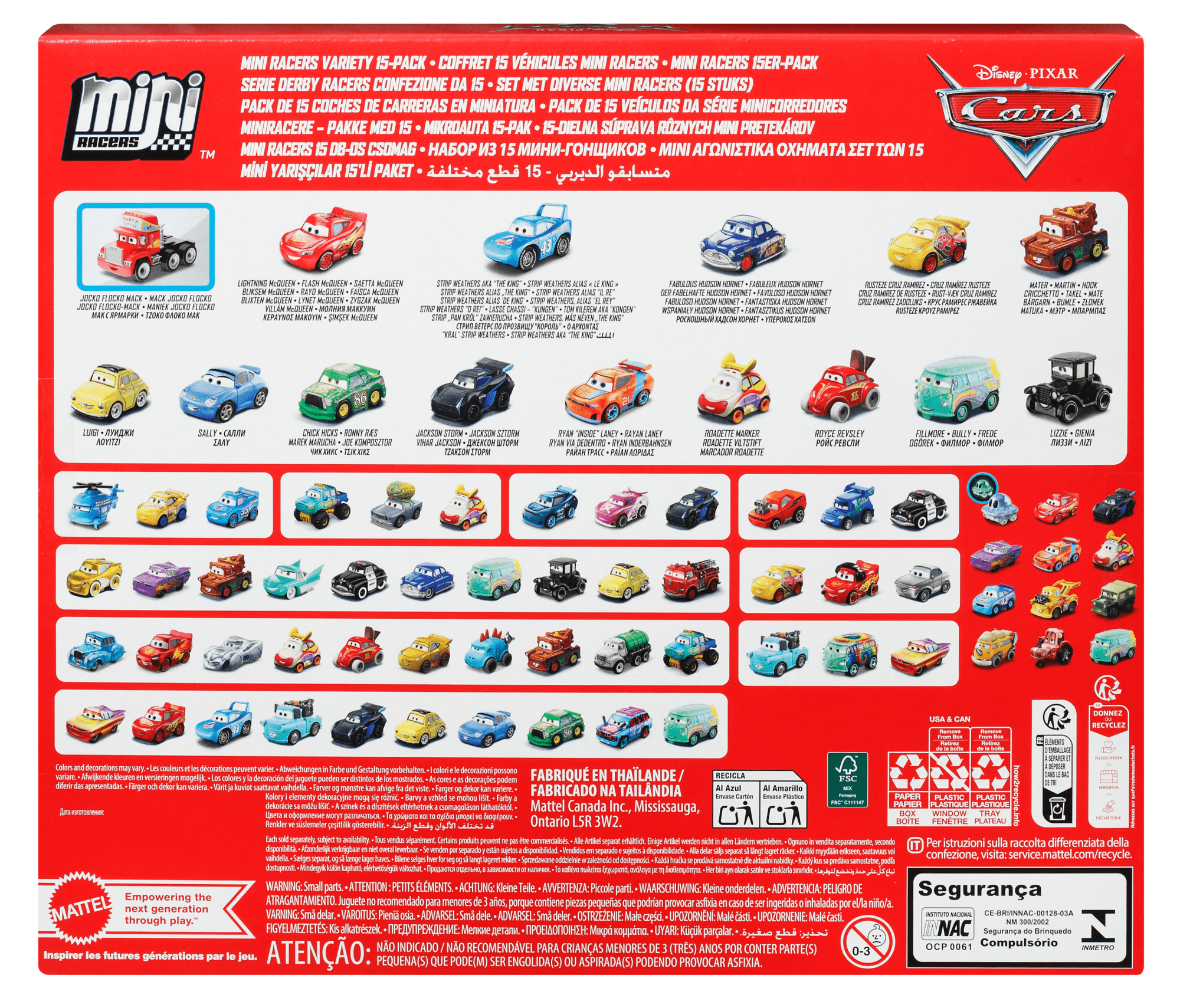 Disney Pixar Cars ミニカー15点セット Disney Pixar Cars Mini Racers Variety 15 Pack | Mattel