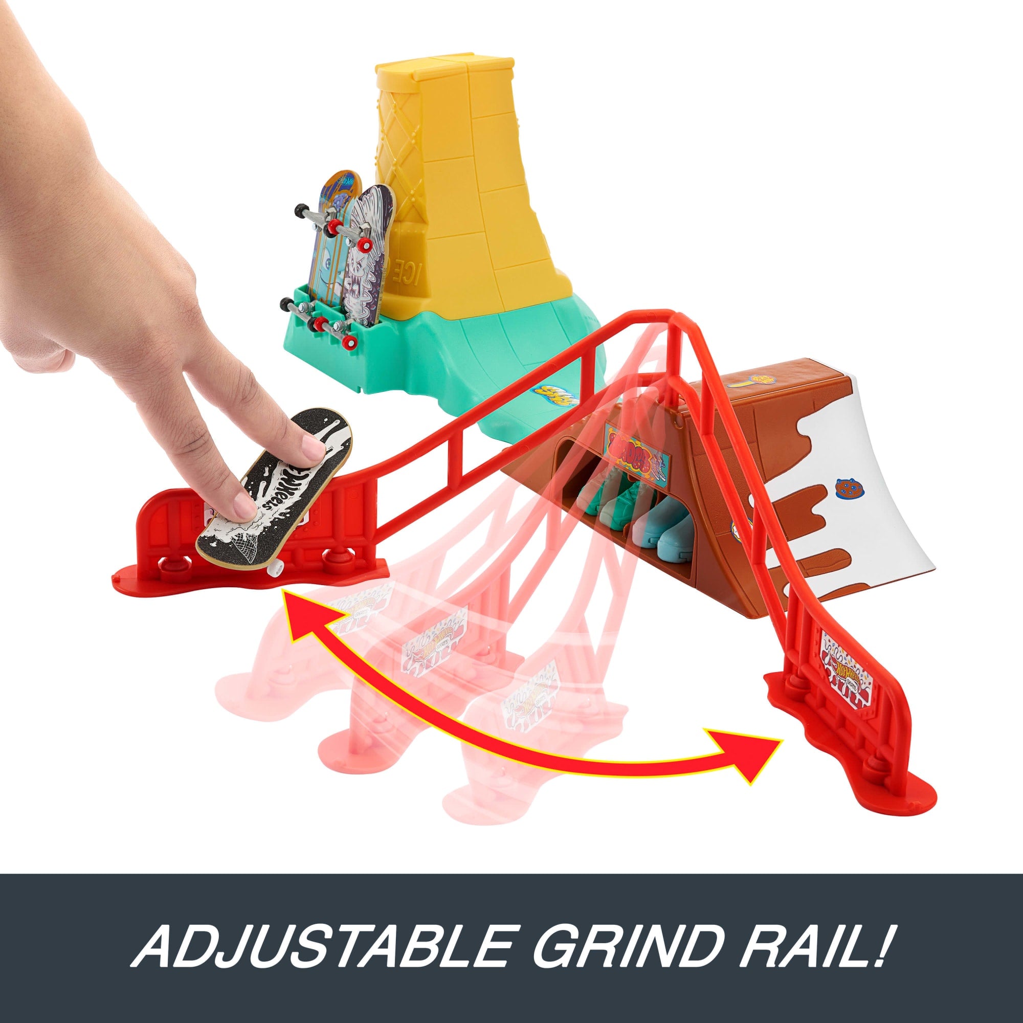 HOT WHEELS Skate Flush & Go – skatepark pour doigts en forme de toilette HOT WHEELS Skate Flush & Go – skatepark pour doigts en forme de toilette