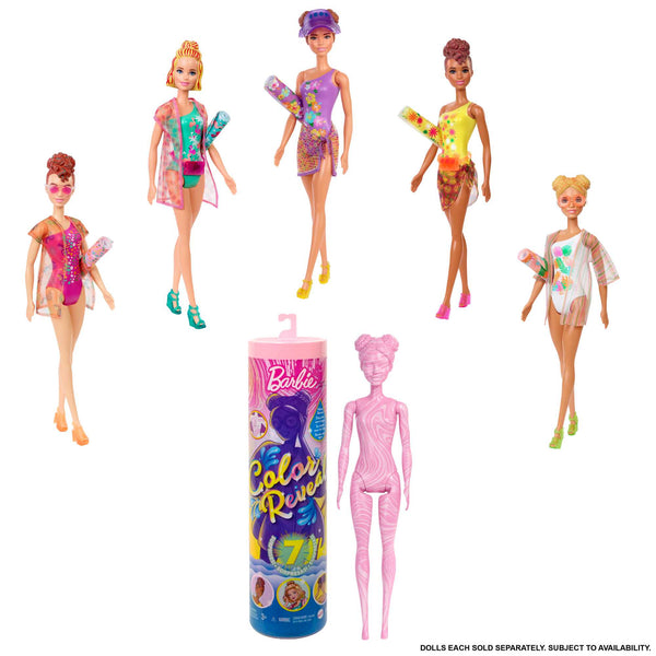 Barbie Color Reveal Glitter! Hair Swaps Doll - Glittery Blue