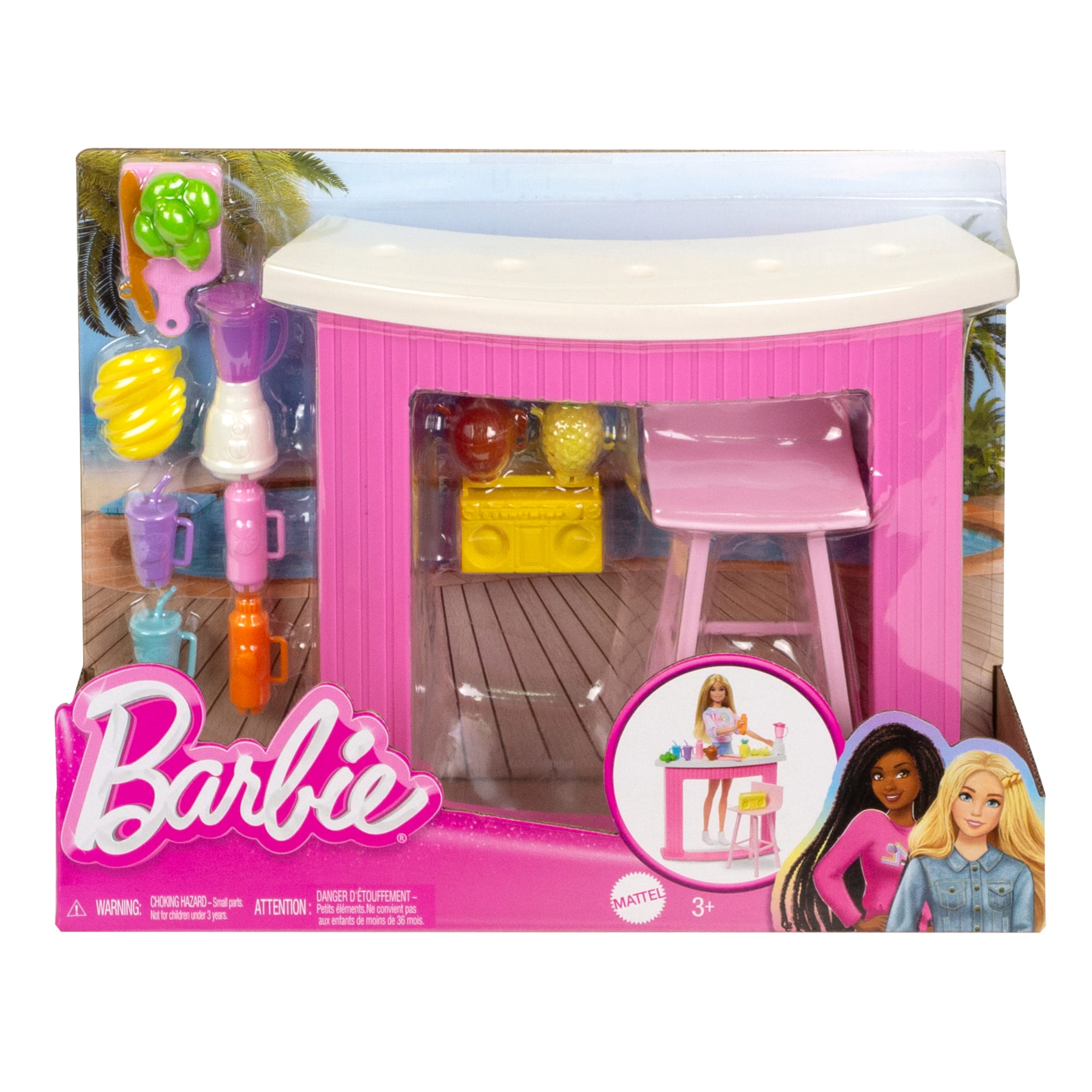 Barbie Accesorios para Muñeca Bar de Malteadas