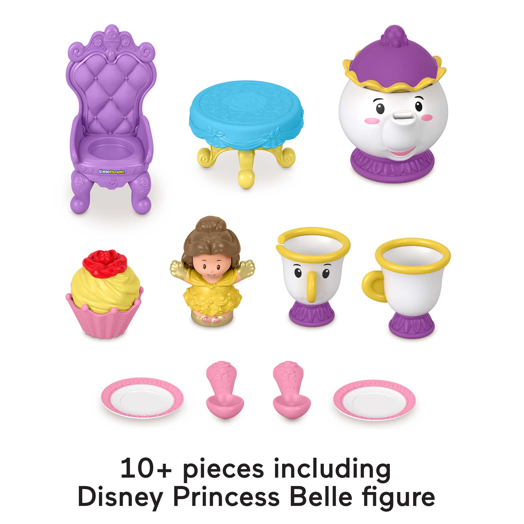 Fisher-price Little People Disney Princess Time For Tea With Belle : Target