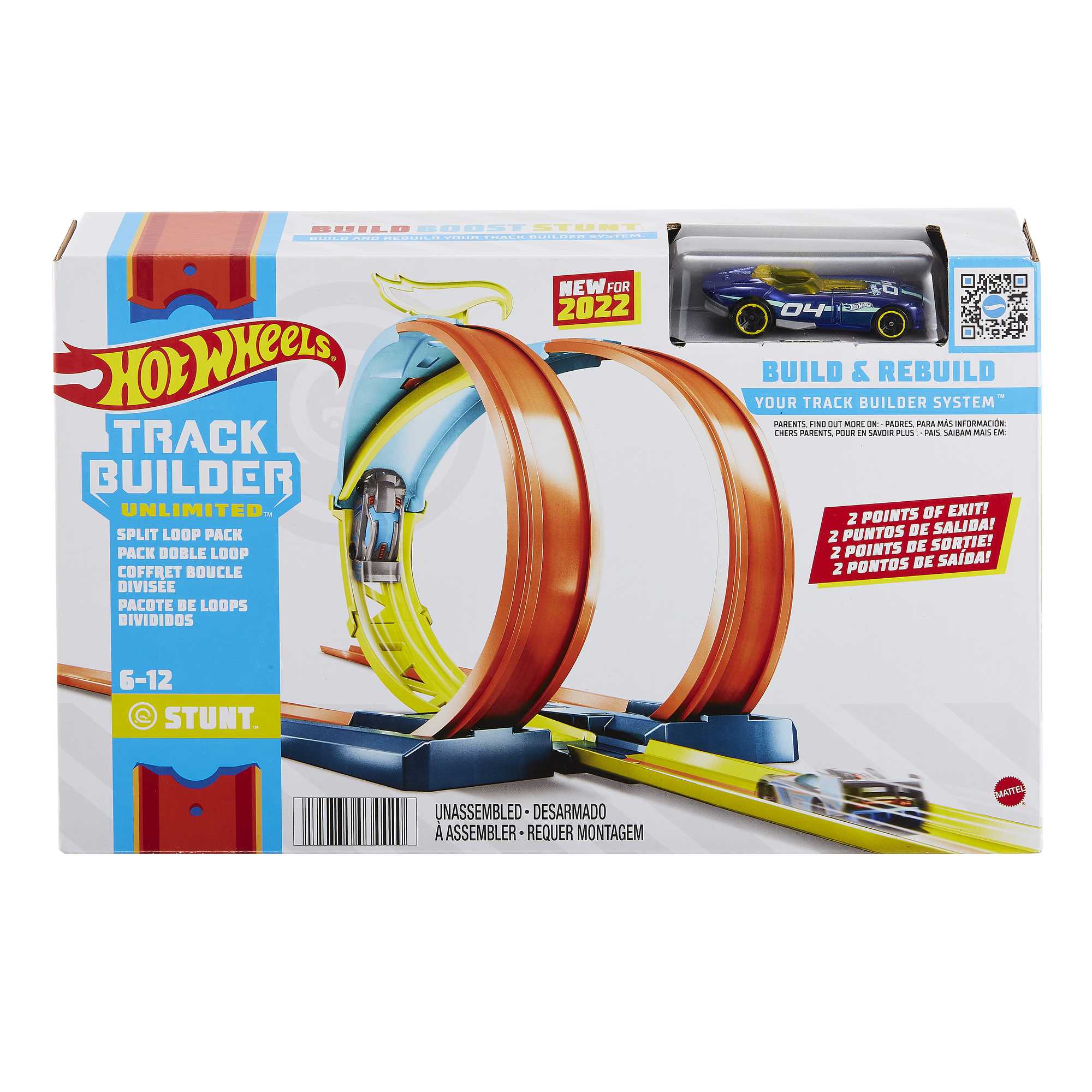 Hot Wheels Track Builder Unlimited Split Loop Pack | Mattel