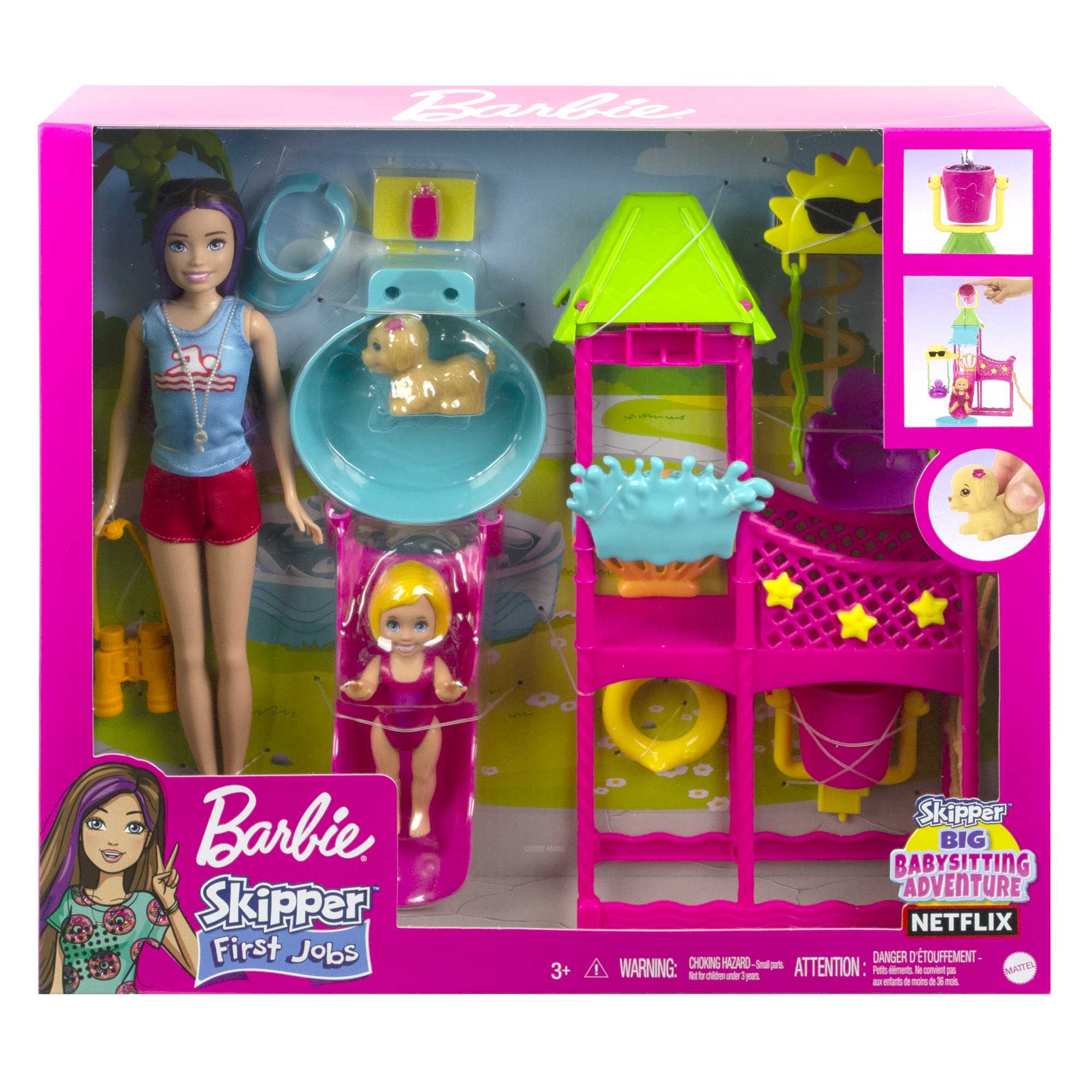 Barbie Toys | Skipper Doll and Waterpark Playset | MATTEL