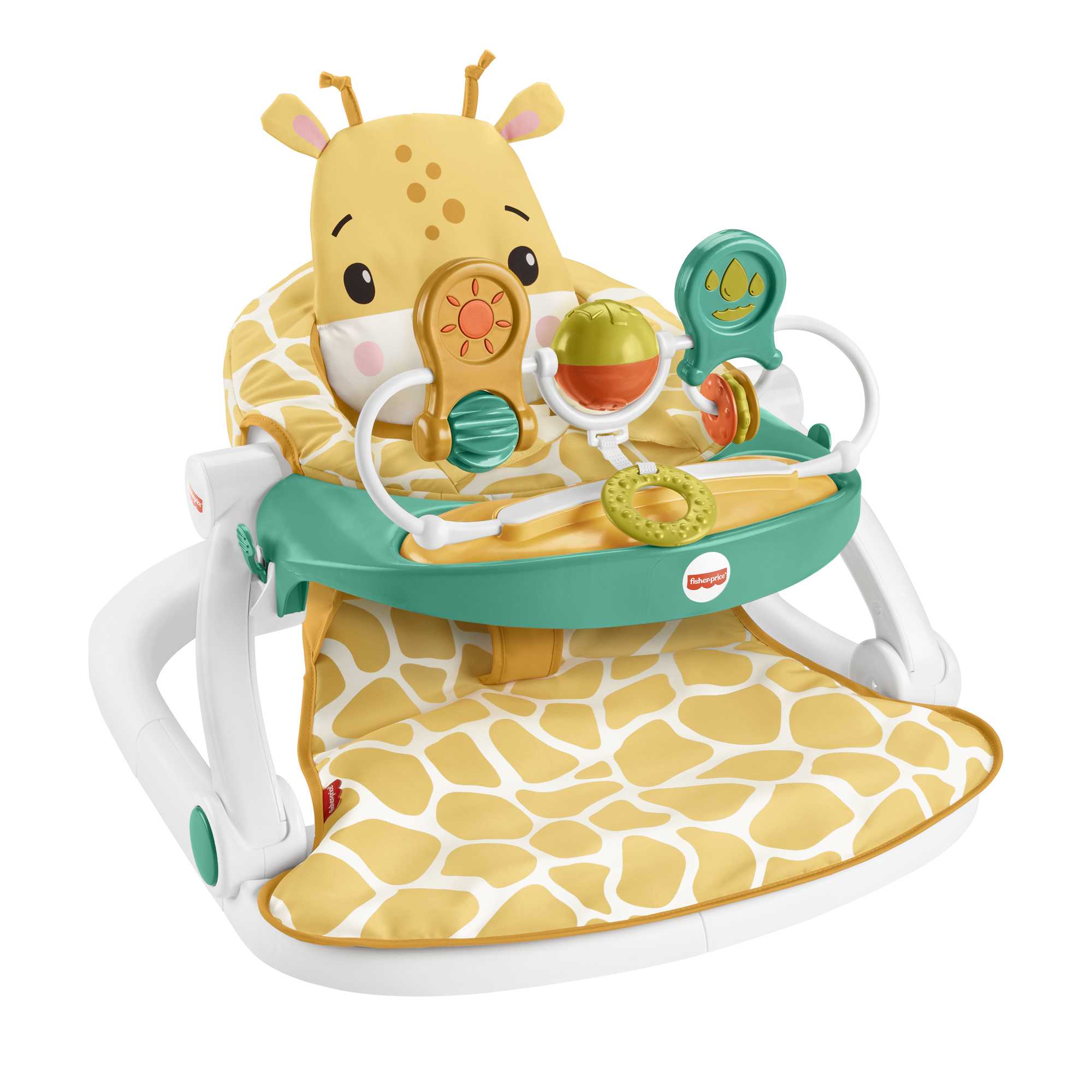 Fisher Price Giraffe Sit-Me-Up Baby Seat Tray & Toys |Mattel