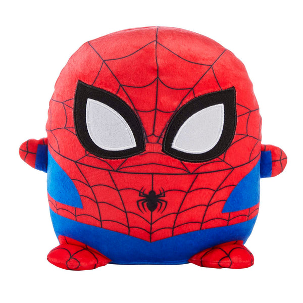 Marvel Cuutopia Peluche Spider-Man 12,7cm, poupée coussin arrondie
