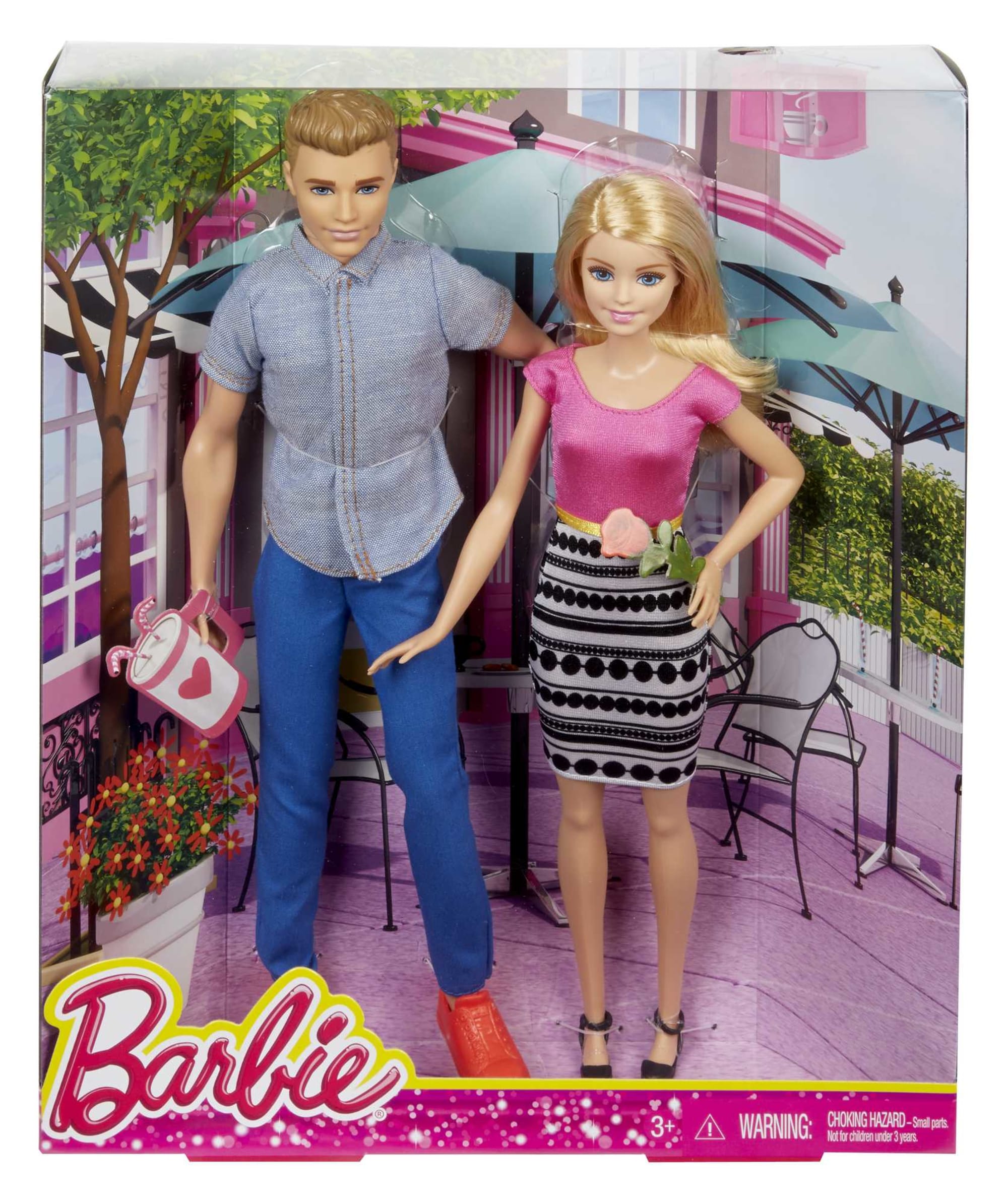 Barbie pink passport ken fashion doll gift set hotsell
