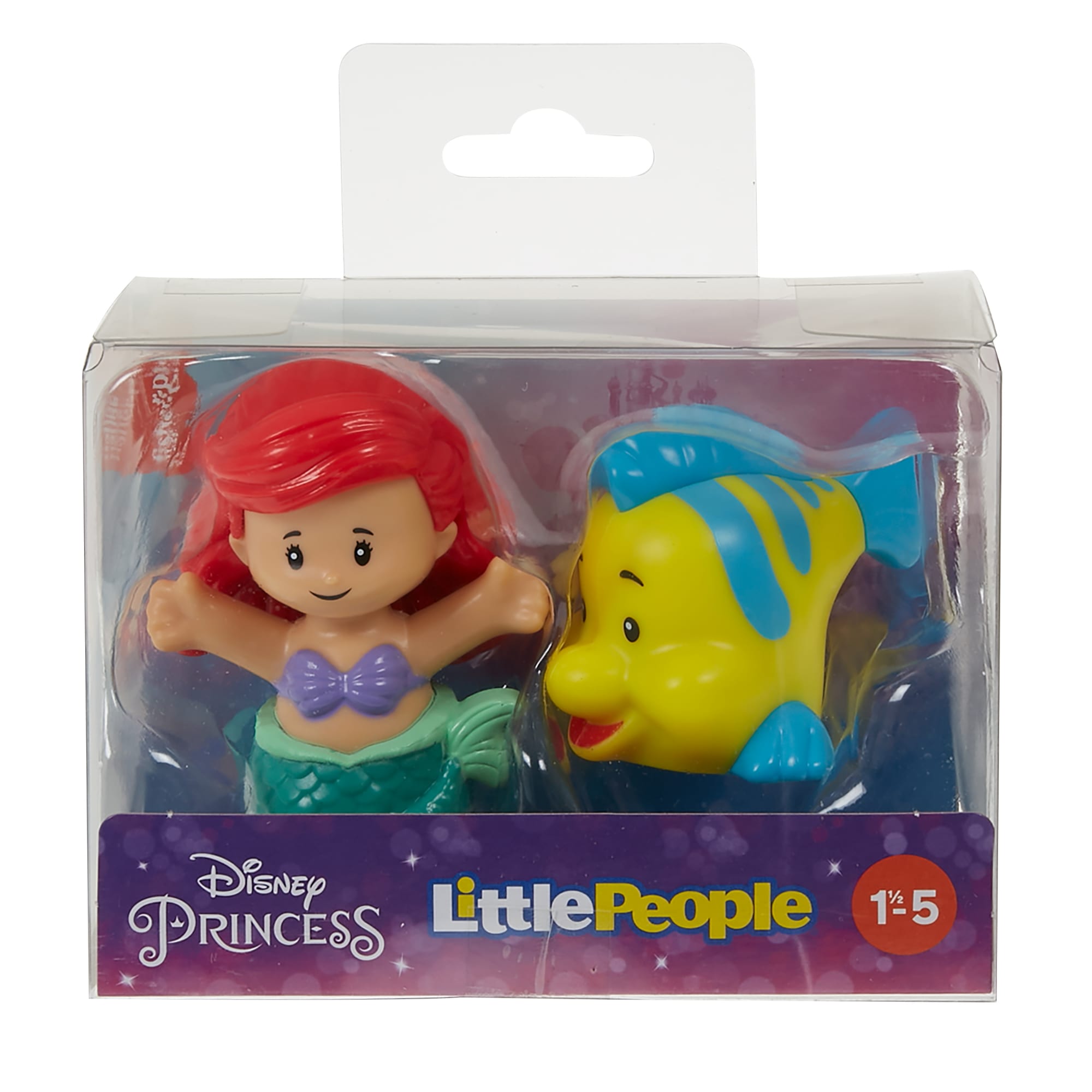 Little People Disney Princesa Juguete para Bebes Figuras de Ariel y Flounder