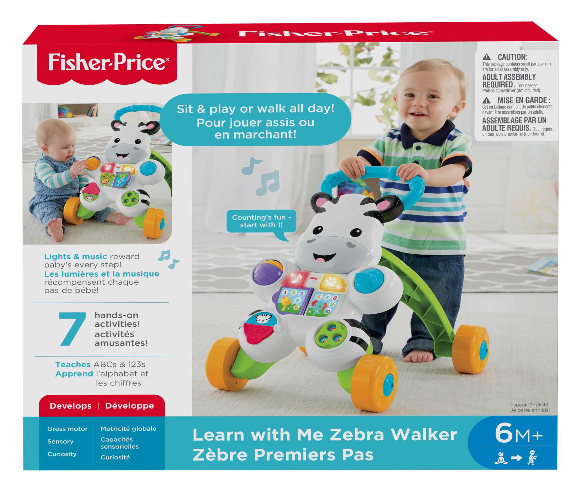 Fisher-Price Learn With Me Zebra Walker | Mattel