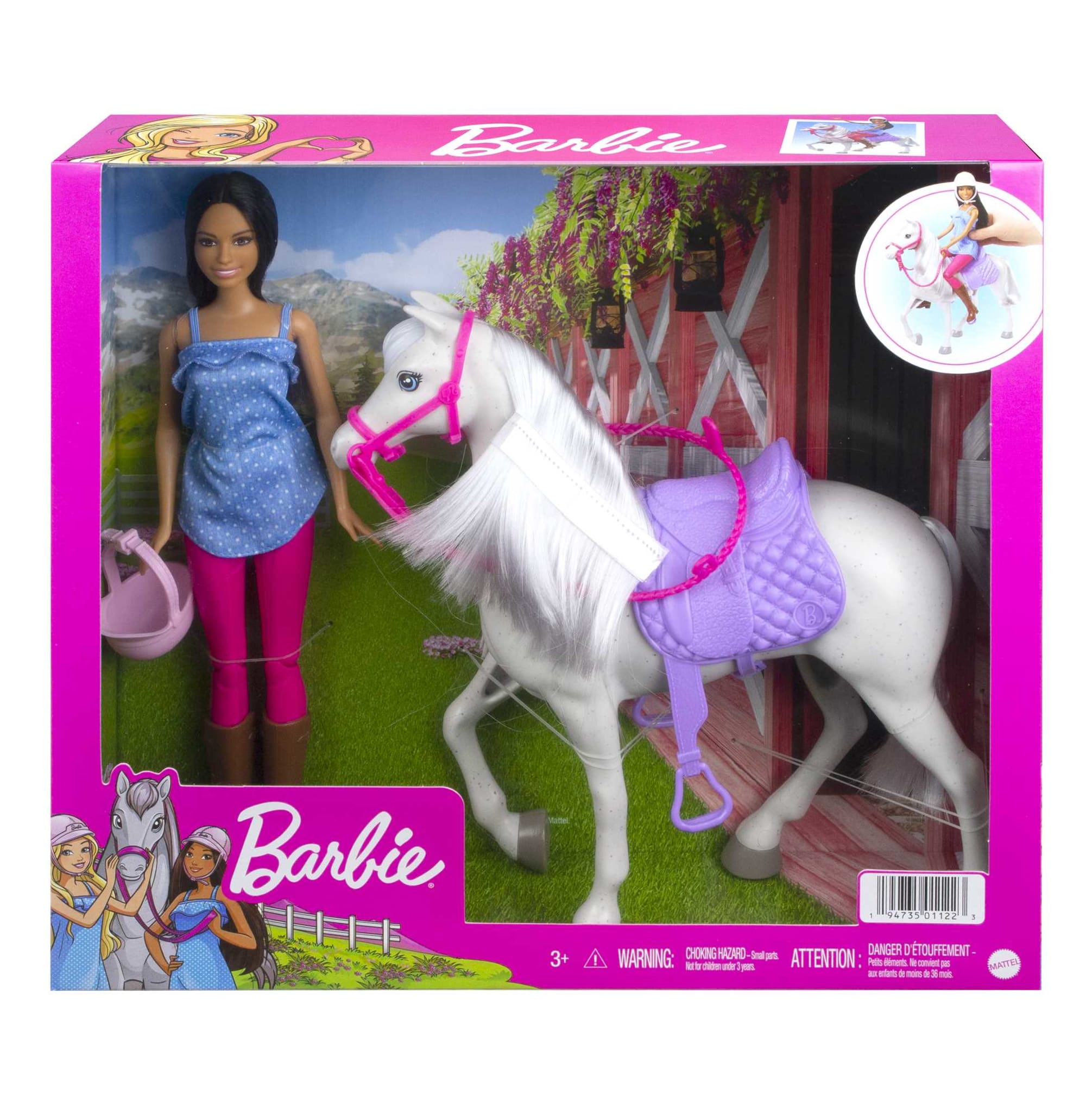 Barbie Familia Cavalo Dançarino Mattel DMC30 : : Brinquedos e  Jogos