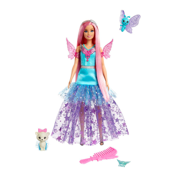 This Barbie doll wears a shimmery fairytale dress and comes with two pets  as well as accessories! Shop more magical Barbie dolls, toys and gifts at  Shop.Mattel.com!