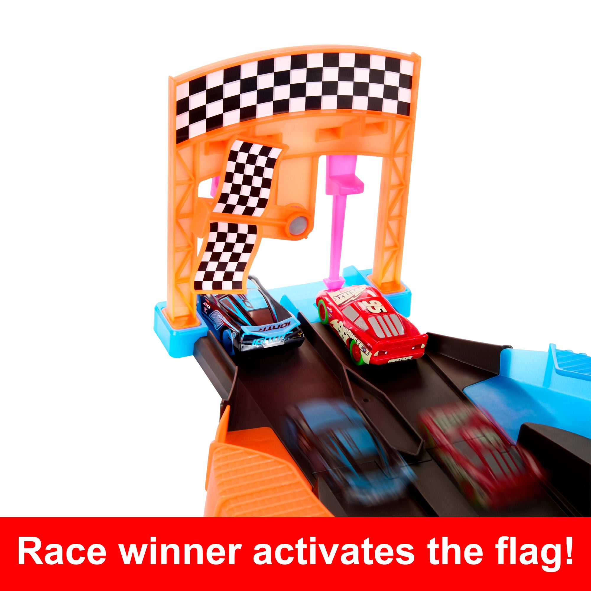 Disney and Pixar Cars & Glow Track Racers Set Criss-Cross Launch 