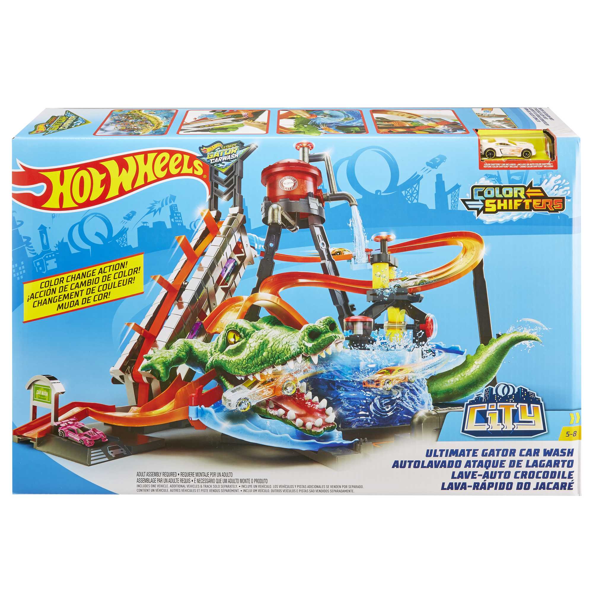 Hot Wheels Ultimate Gator Car Wash Play Set | Mattel