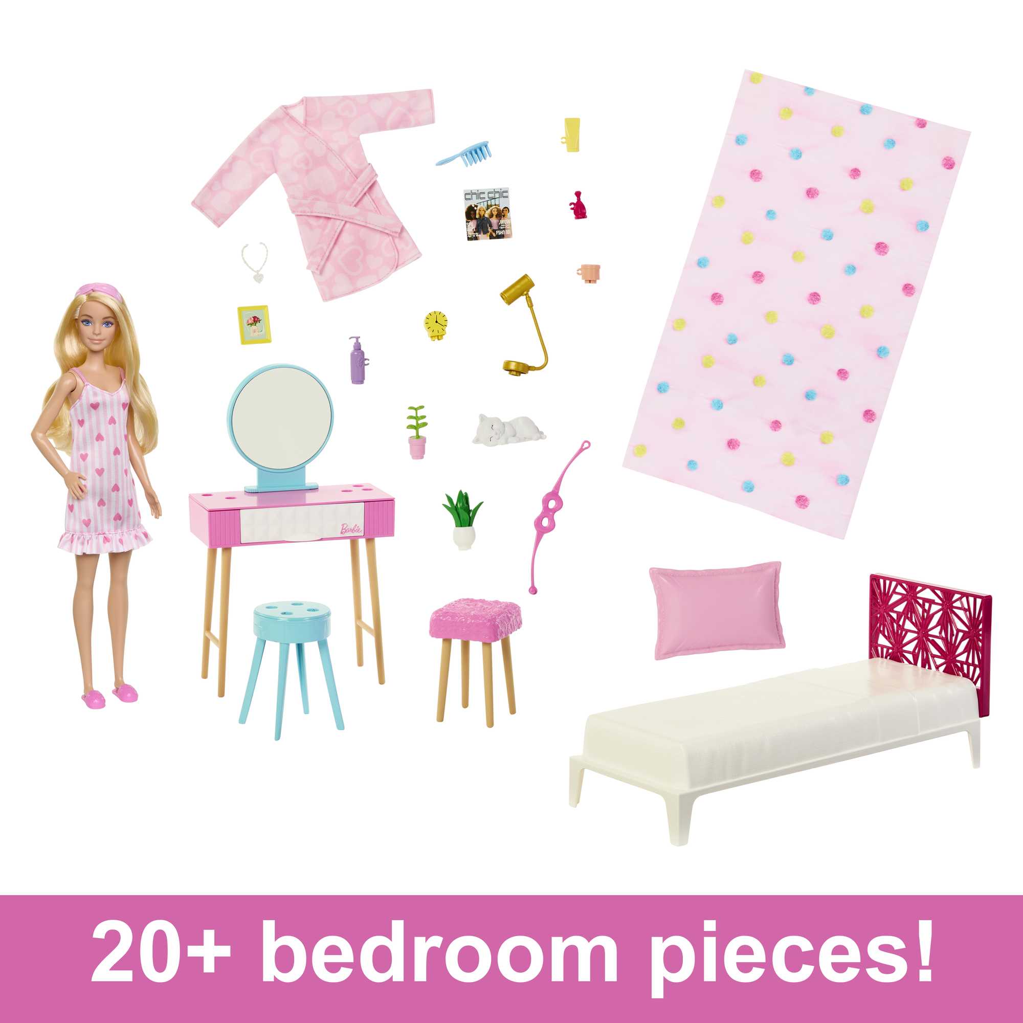 Barbie Doll and Bedroom Playset | Mattel
