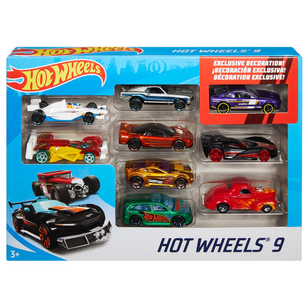 Hot Wheels 9-Car Pack 1:64 Scale Vehicles | Mattel