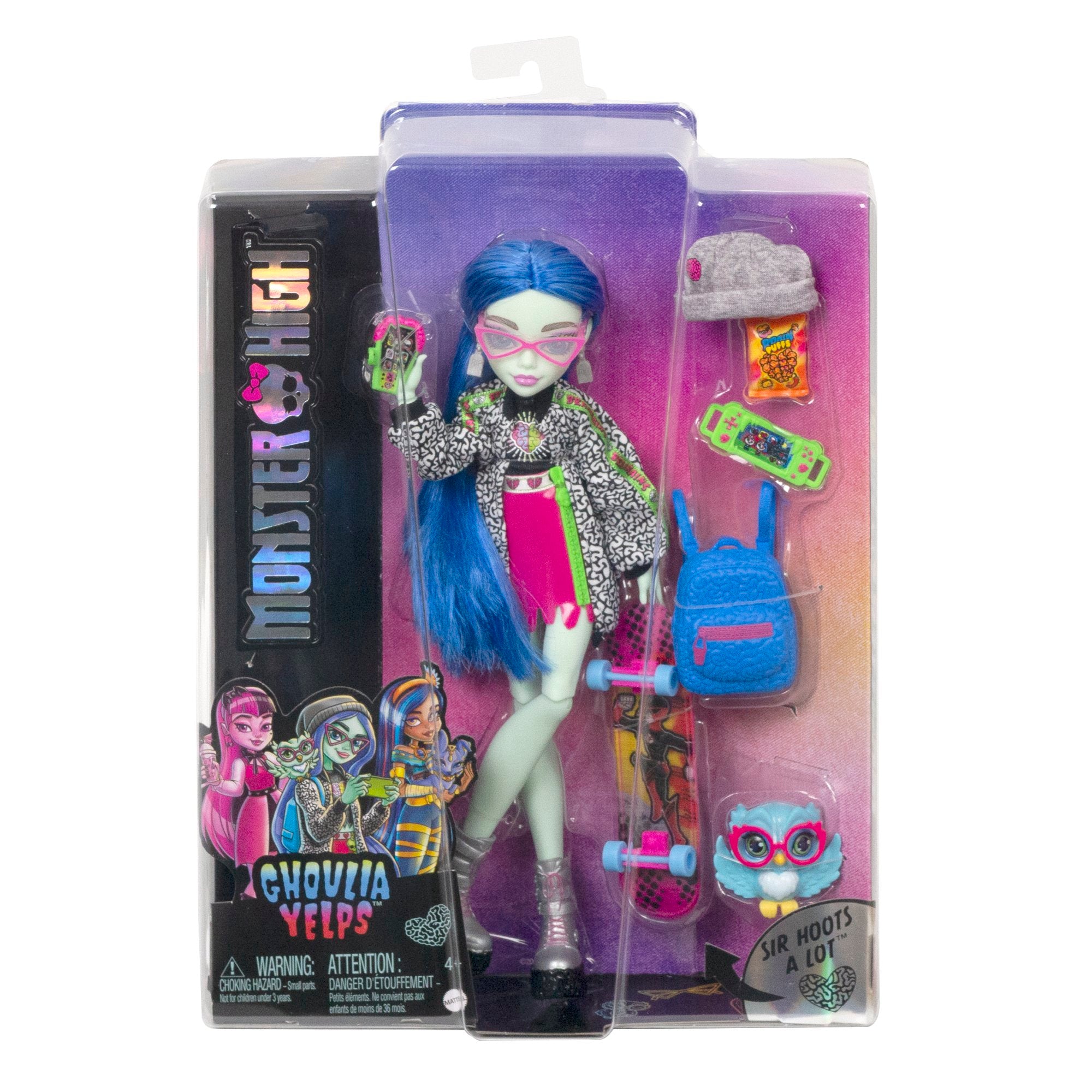 Poupée Monster High Ghoulia Yelps Mattel bleu rouge - Poupées/Poupées  Monster High et Ever After High - La Boutique Disney