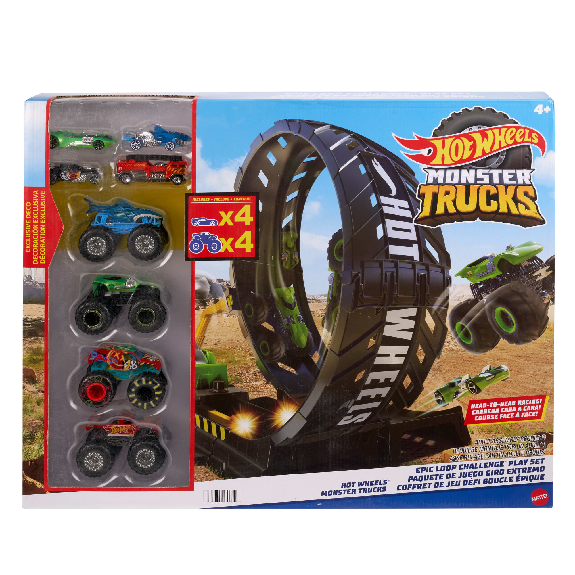 Hot Wheels Monster Trucks 1:24 Scale Bone Shaker Truck Play Vehicle 
