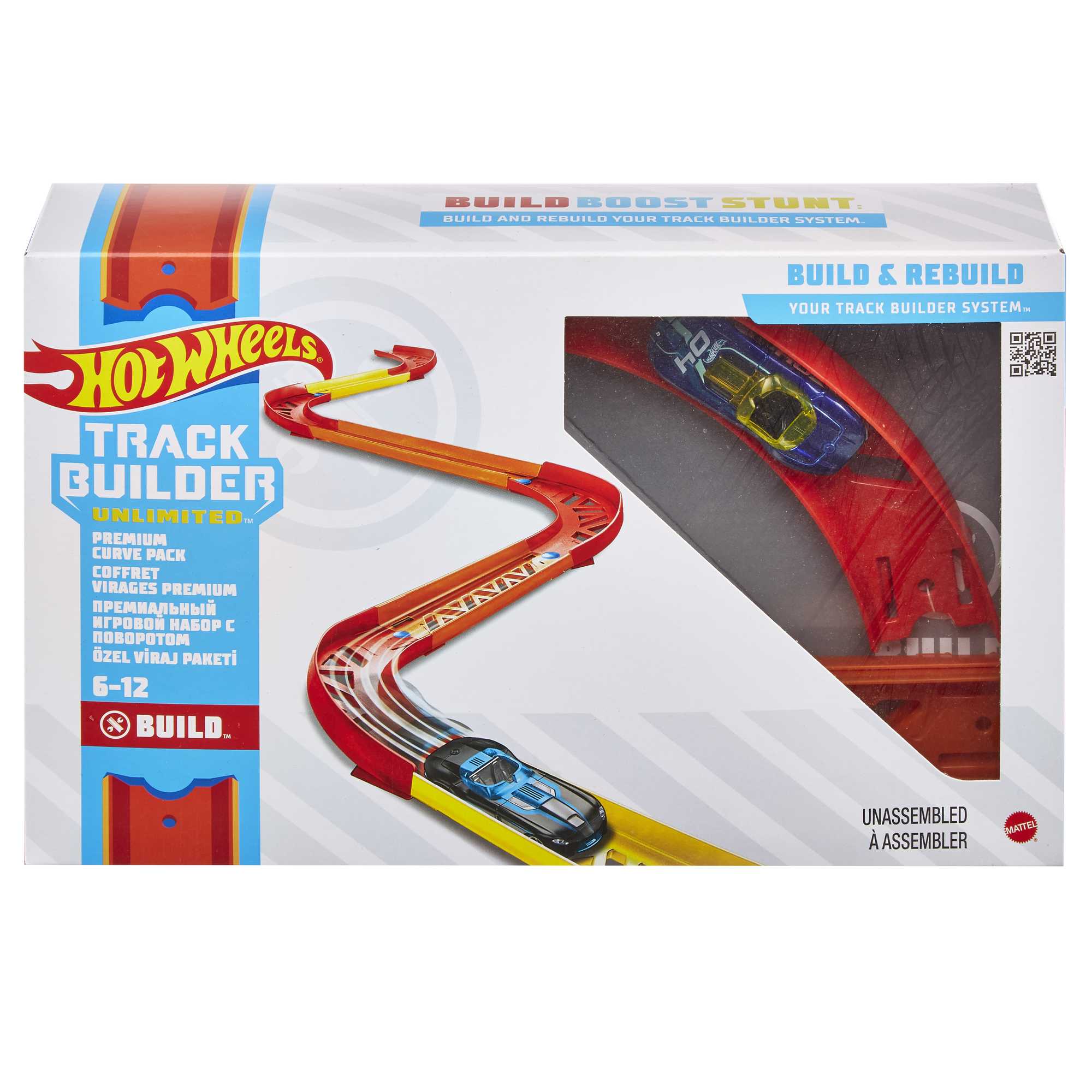 Hot Wheels Track Builder Unlimited Premium Curve Pack | Mattel