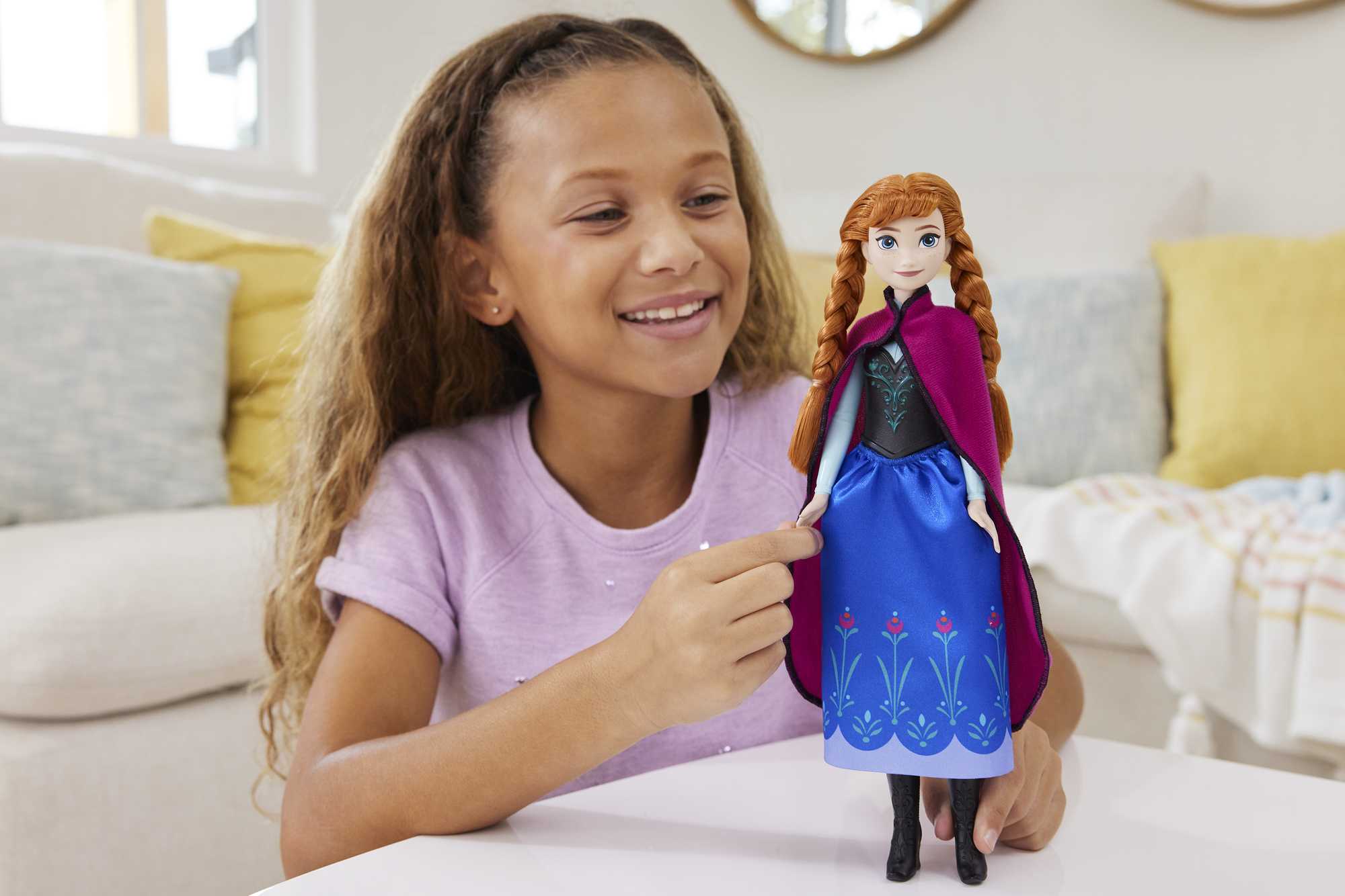 Disney Frozen Toys, Anna Fashion Doll and Accessories | Mattel