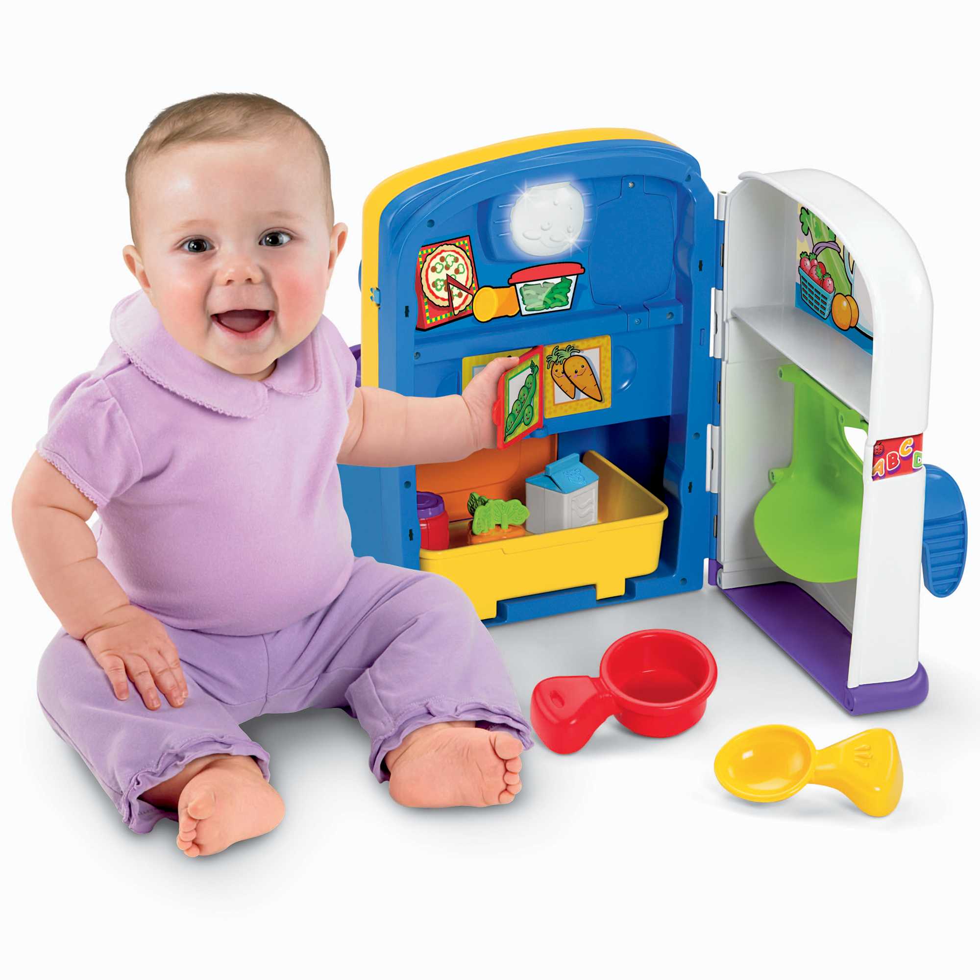 Fisher-Price Laugh & Learn Toddler Playset, Learning Kitchen with Music  Lights & Bilingual Content for Baby to Toddler Pretend Play