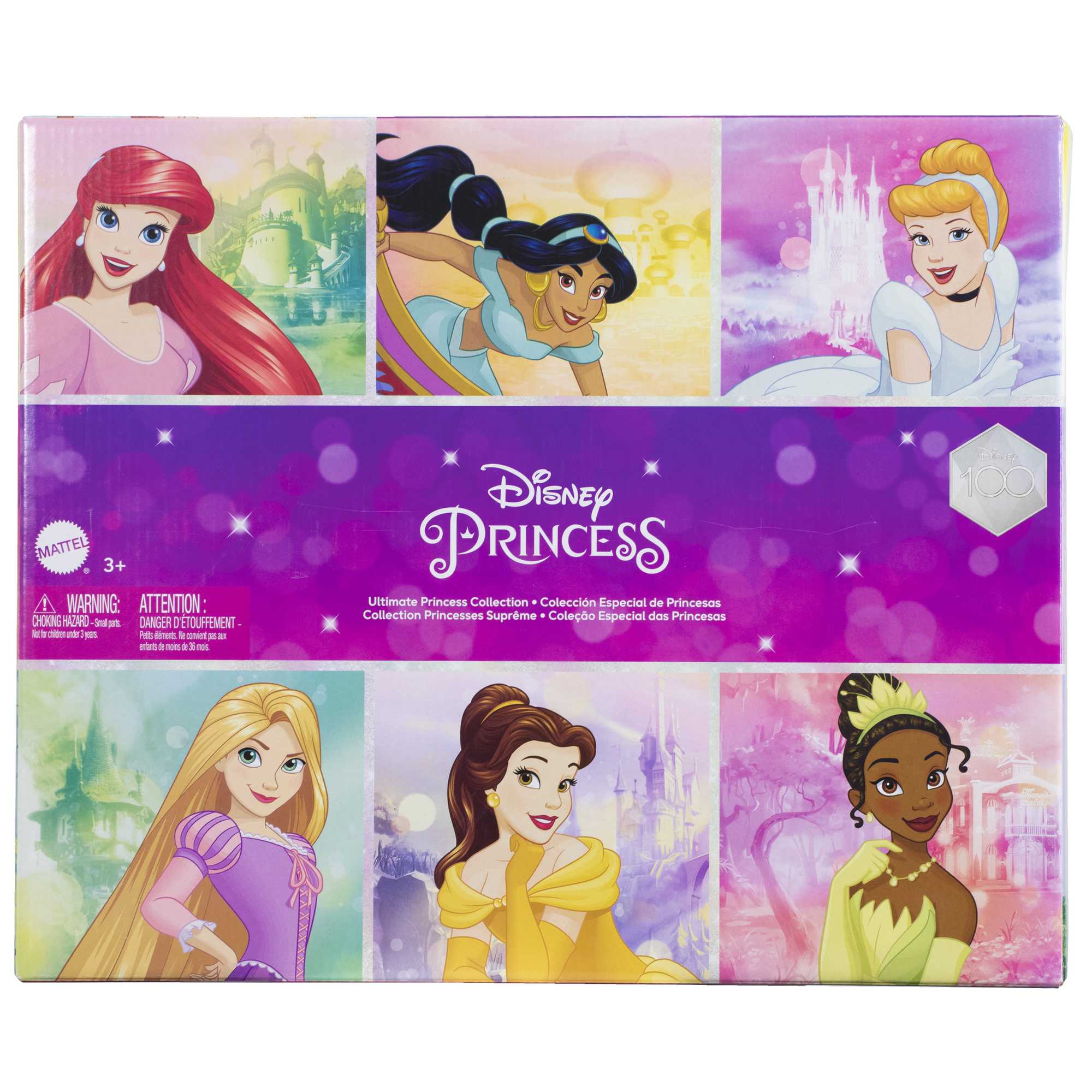 Disney Princess Small Doll Princess Party with 6 Posable Dolls and 13 Tea  Time Accessories