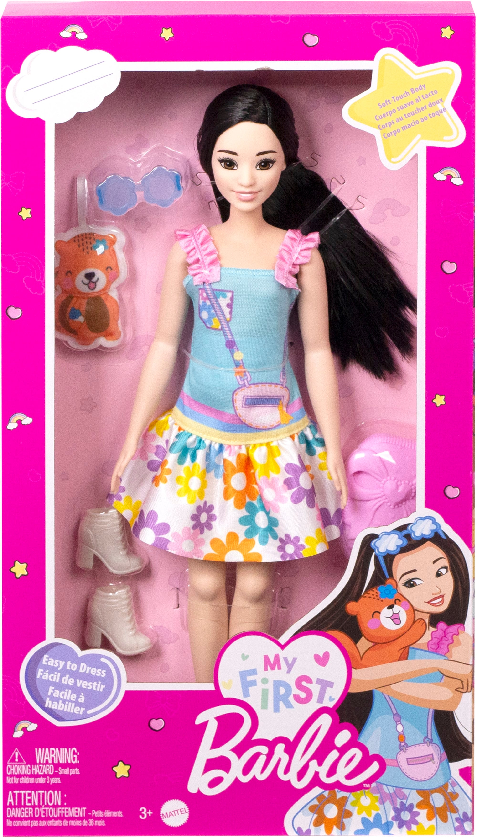 Barbie Doll For Preschoolers | Black Hair | Fox Pet | MATTEL