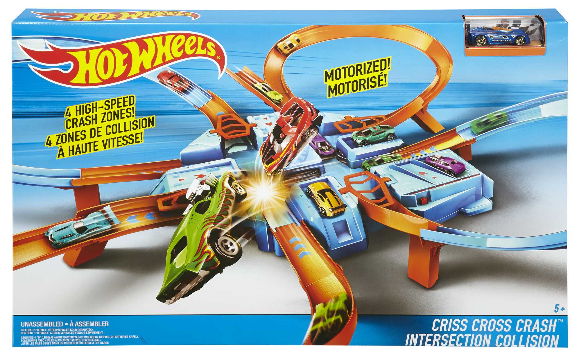 Hot Wheels Criss Cross Crash Track Set | Mattel