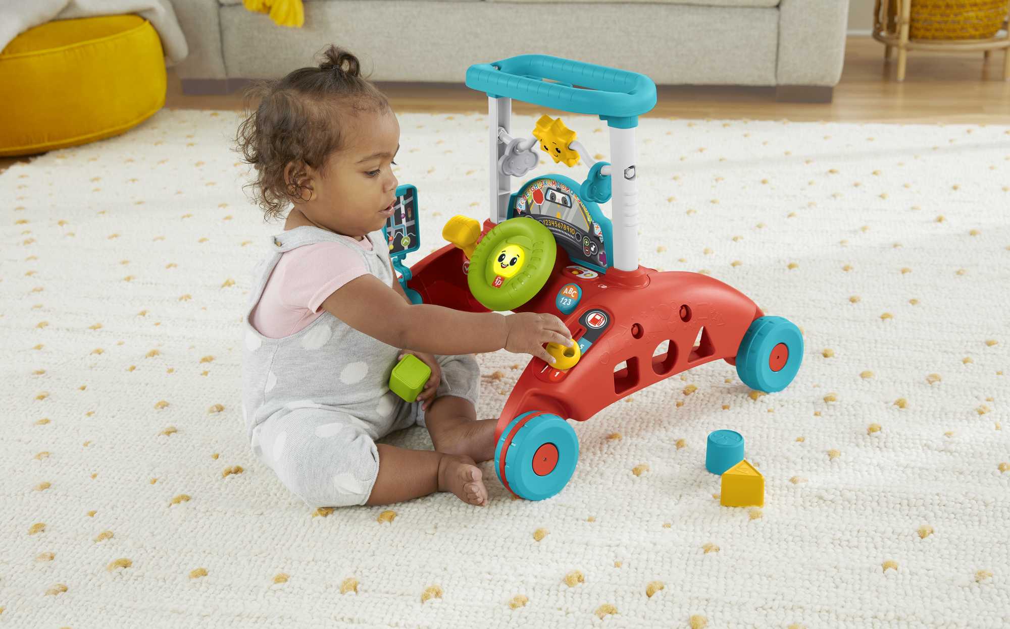 Fisher-Price Trotteur ​Steady Speed à 2 côtés Version anglaise et française  | Mattel