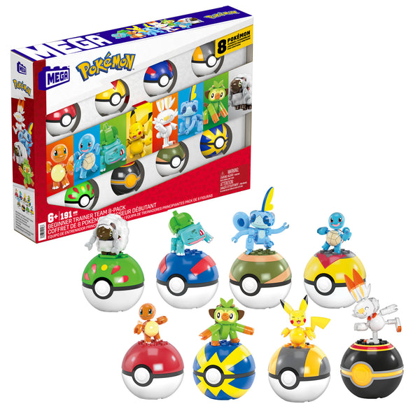 MEGA Pokémon Building Toy Kit with 8 Action Figures and Poké Balls