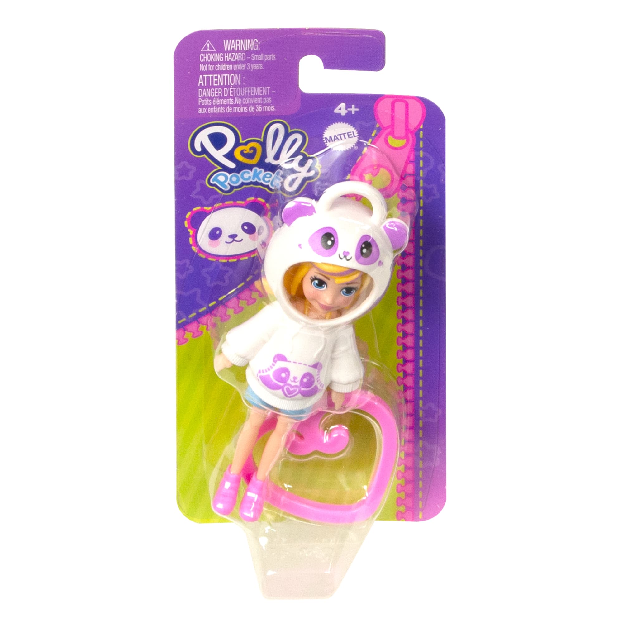 Polly Pocket Amigas na Moda - Moletom Branco Panda - Mattel - Casa Joka