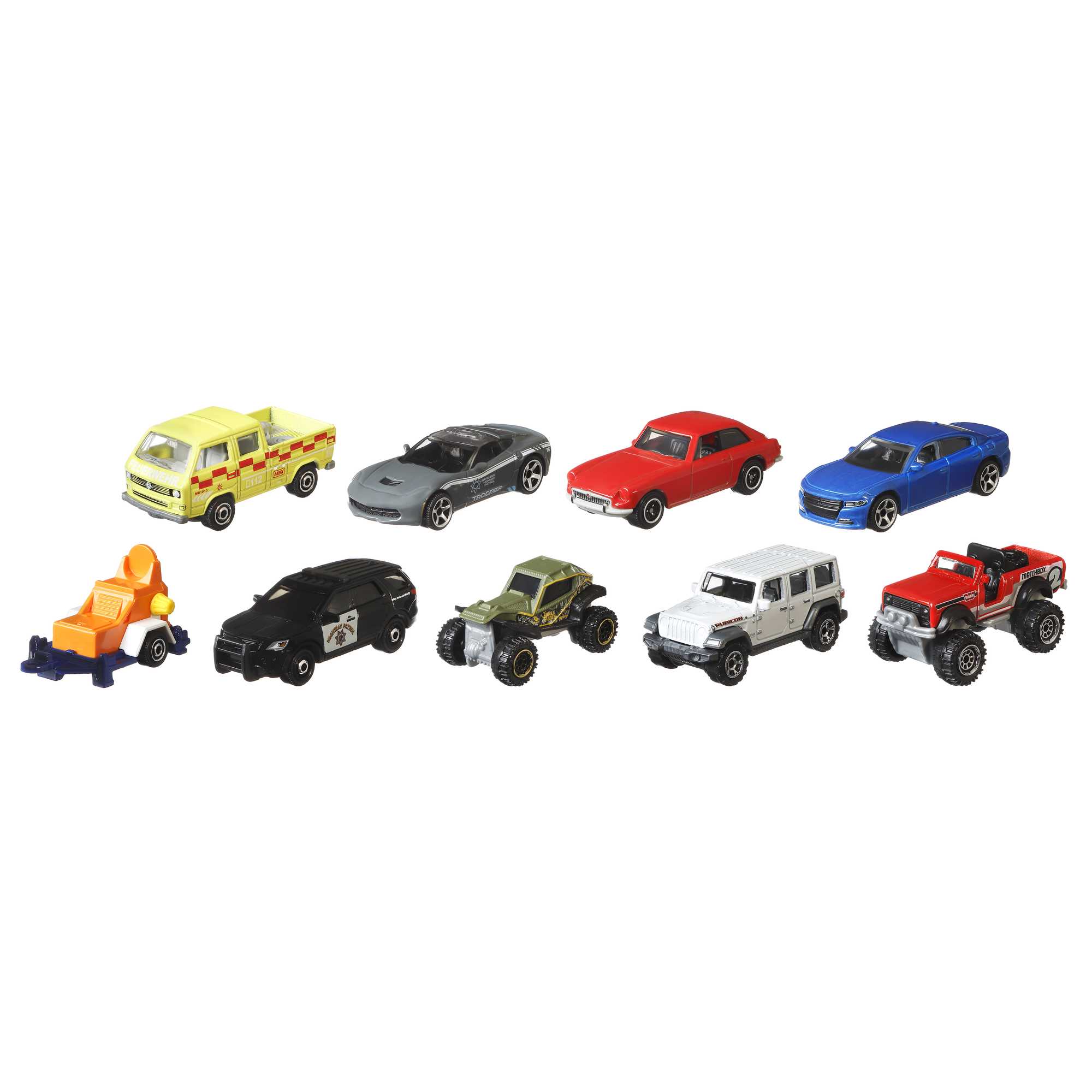 Matchbox 9-Pack Vehicles Assortment | Mattel